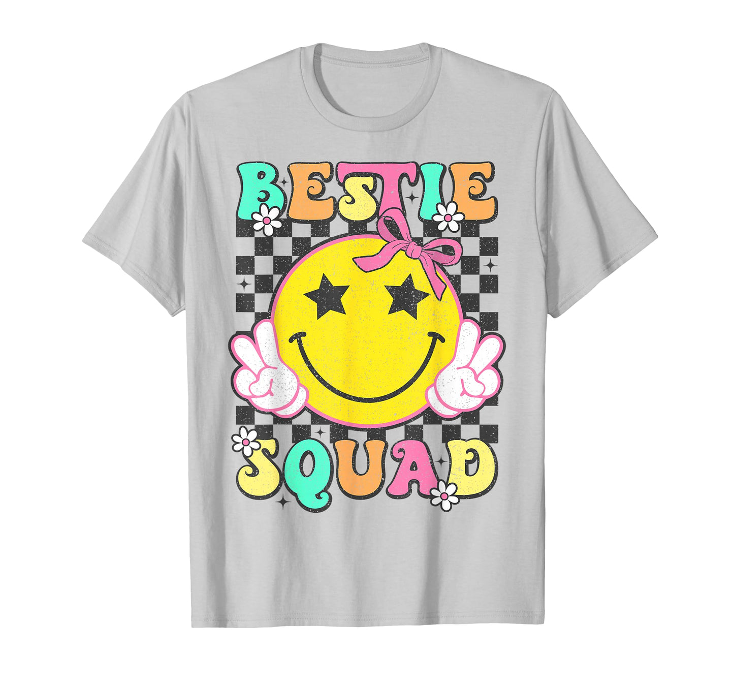Groovy Bestie Squad Best Friends Matching Girls Party T-Shirt