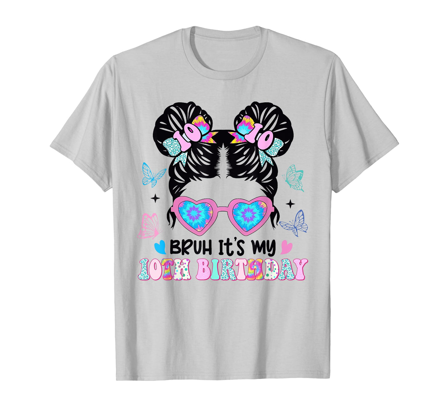Bruh It's My 10th Birthday Retro 10 Year Old Birthday T-Shirt