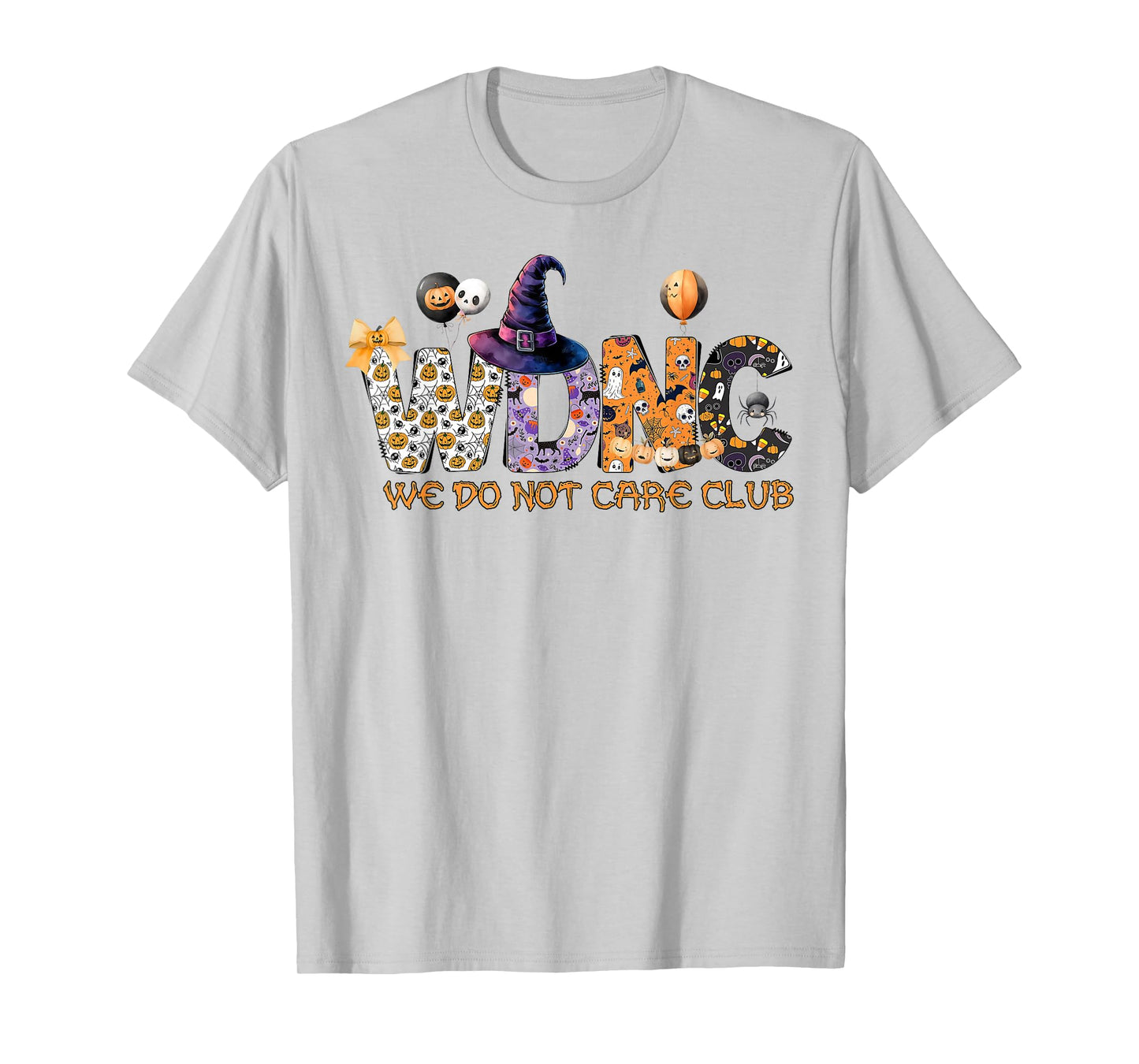 Retro Halloween WDNC We Do Not Care Club - WDNC T-Shirt