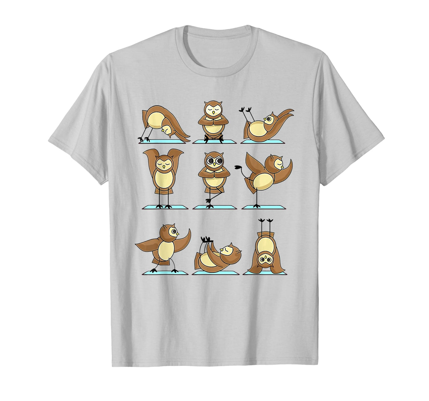 Owl Yoga Poses Owl Namaste Lover T-Shirt