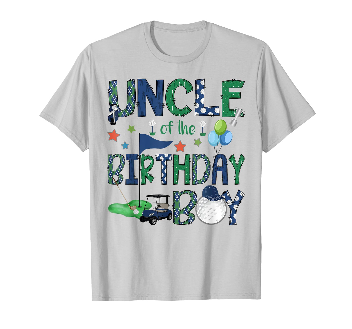 Uncle Of The Birthday Boy Hole In One Golf Lover T-Shirt