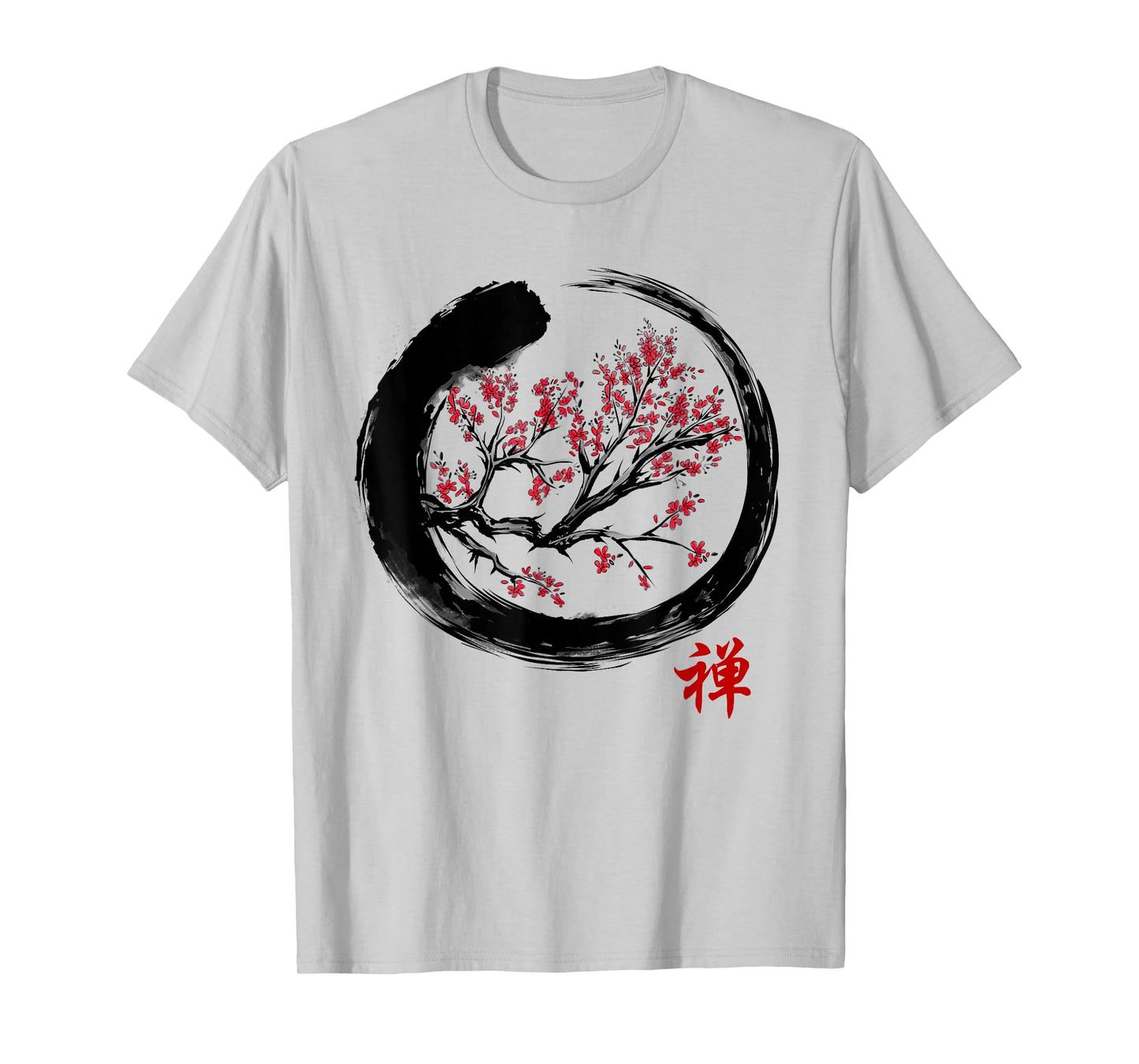 Japanese Calligraphy - Zen Buddhist Enso Circle Meditation T-Shirt