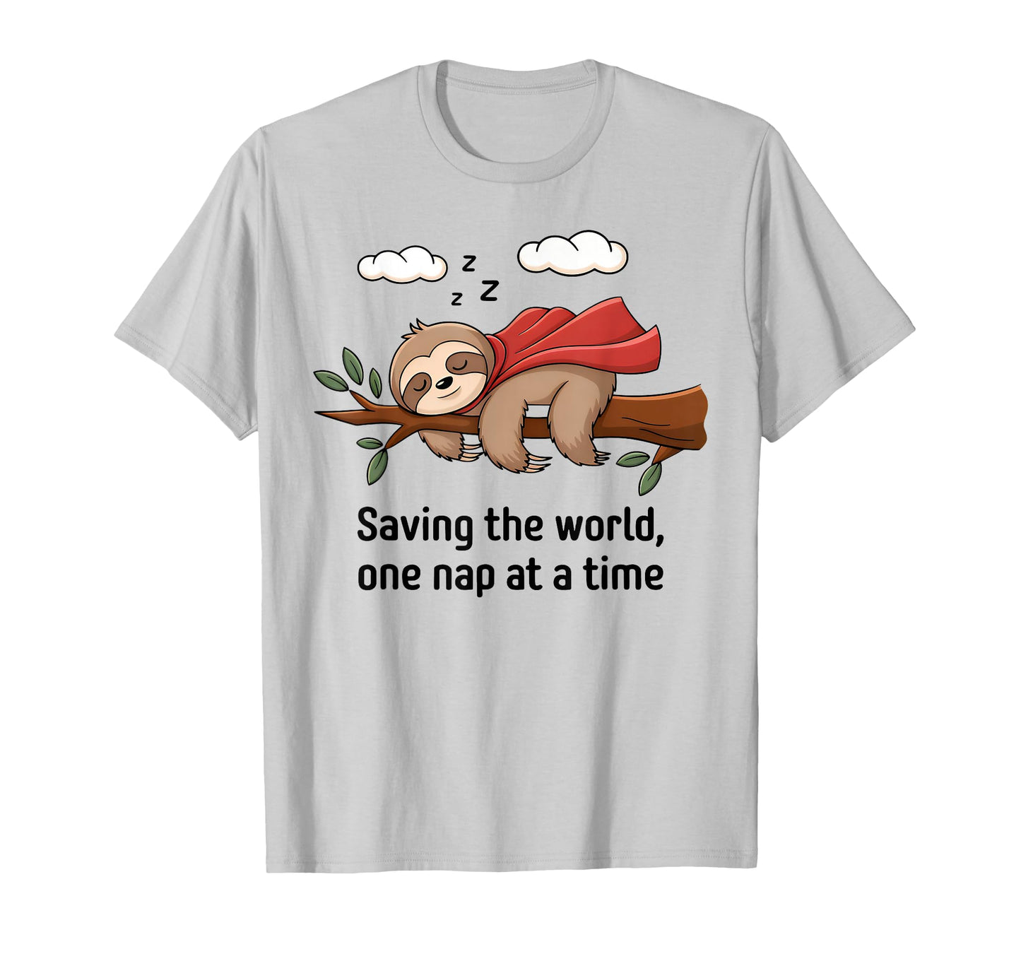 Funny Sloth Superhero Super Sloth Hero Lazy Sloth Nap T-Shirt