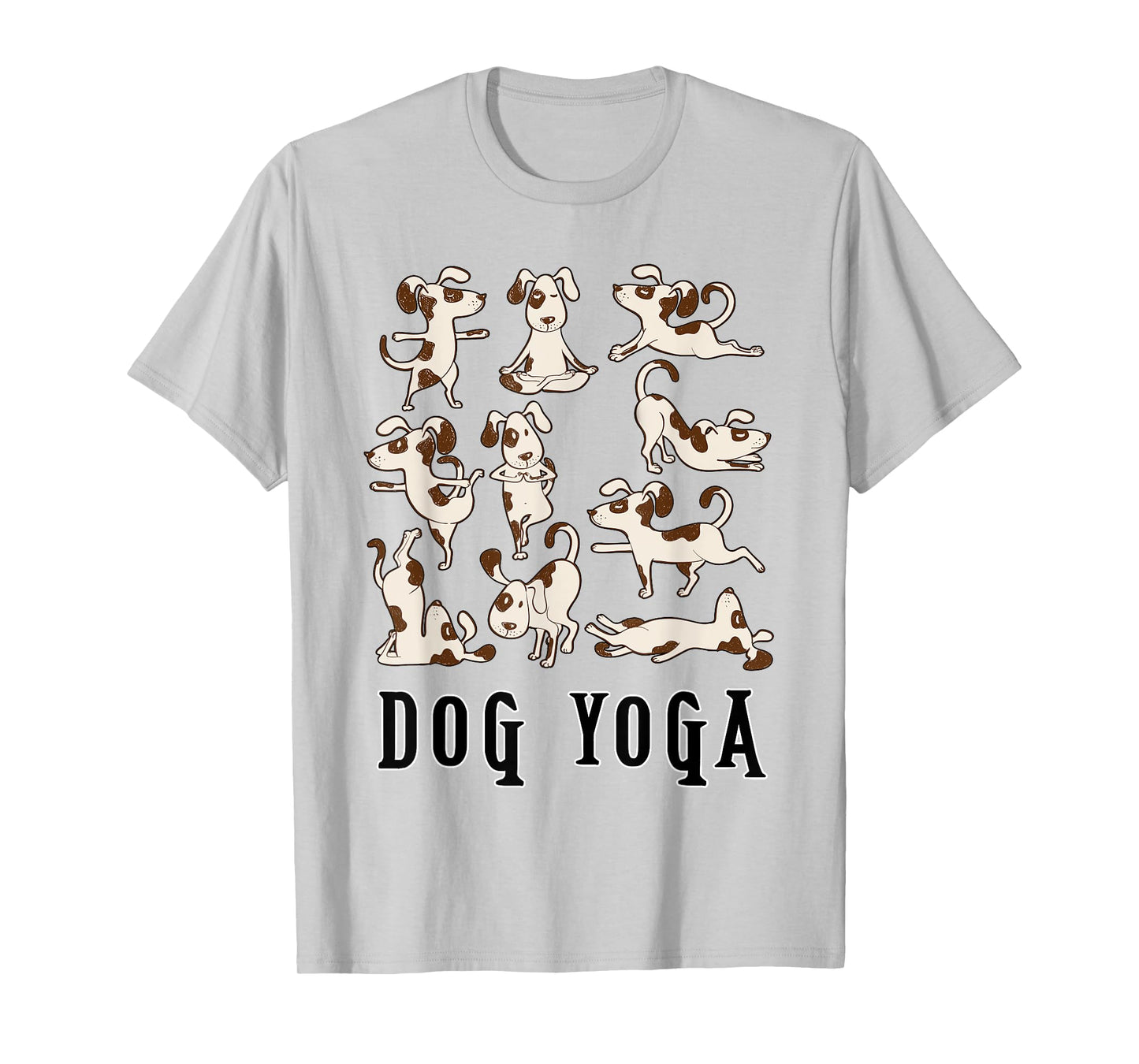 Fun Dog Yoga Gift T Shirt - Cute Family Wear Lt T-Shirt