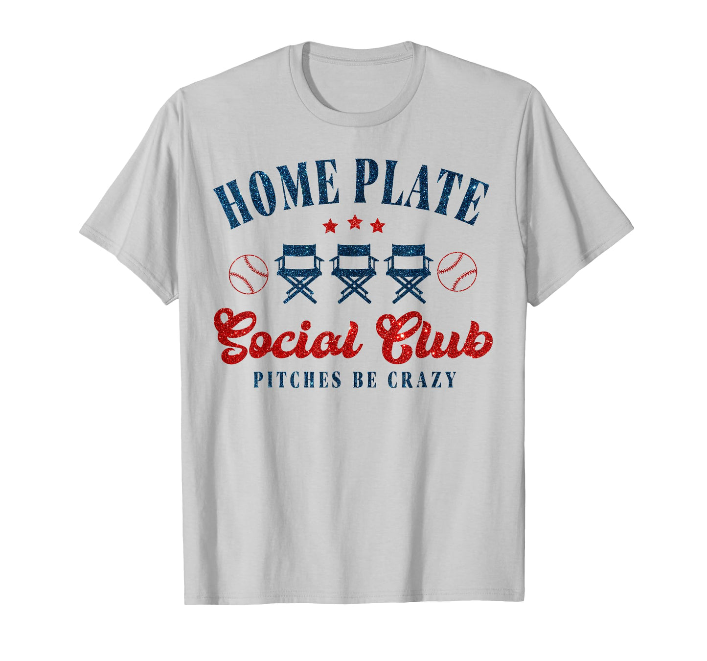 Home Plate Social Club Pitches Be Crazy T-Shirt