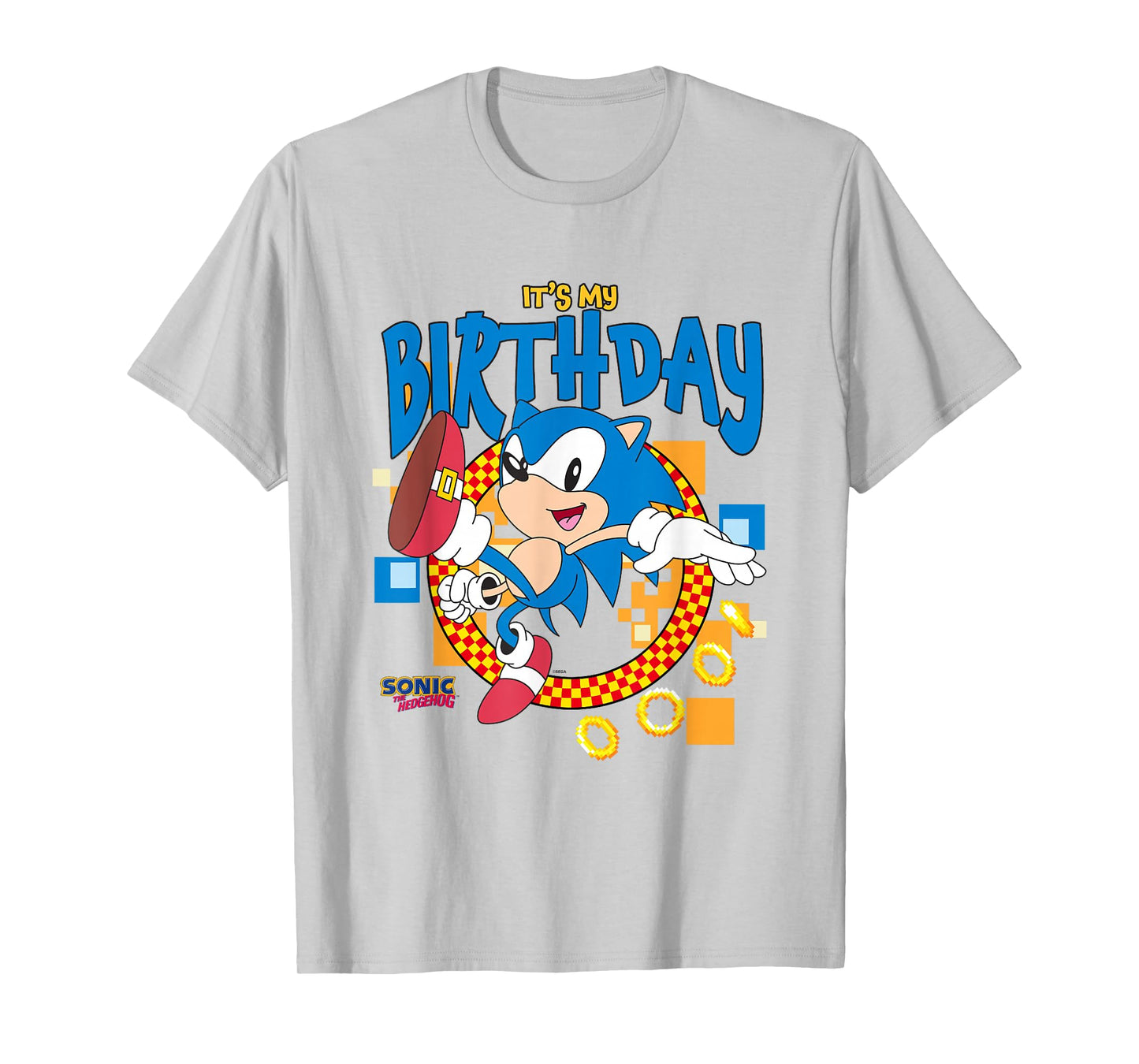 Sonic The Hedgehog Birthday It's My Birthday Cheering Sonic T-Shirt