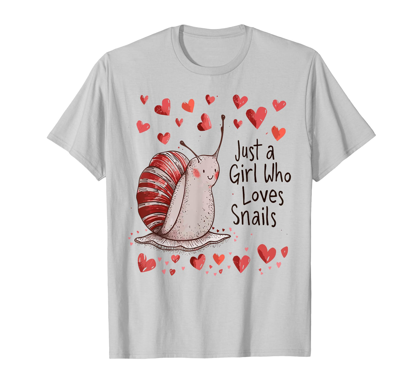 Cute Snails Lovers Gift - Just A Girl Who Loves Snails T-Shirt