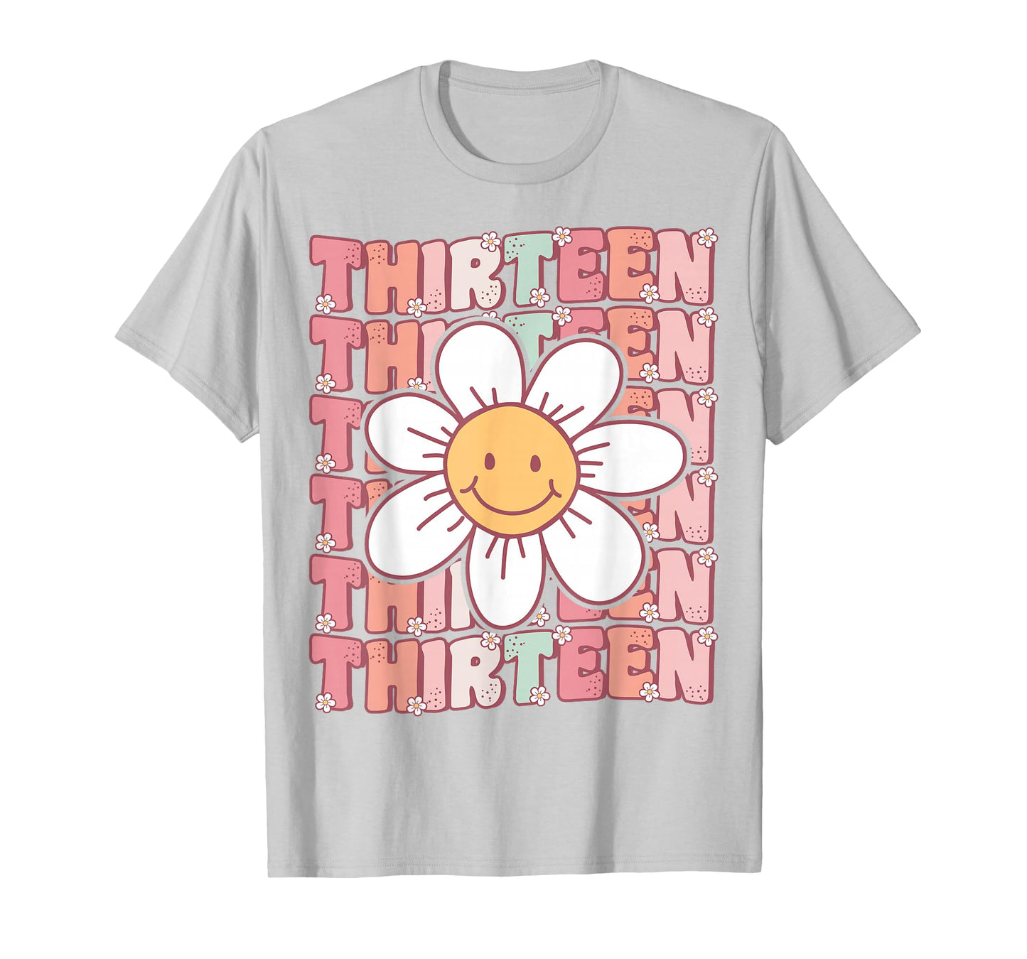 Groovy 13th Birthday Party Daisy Flower Thirteen Year Old T-Shirt