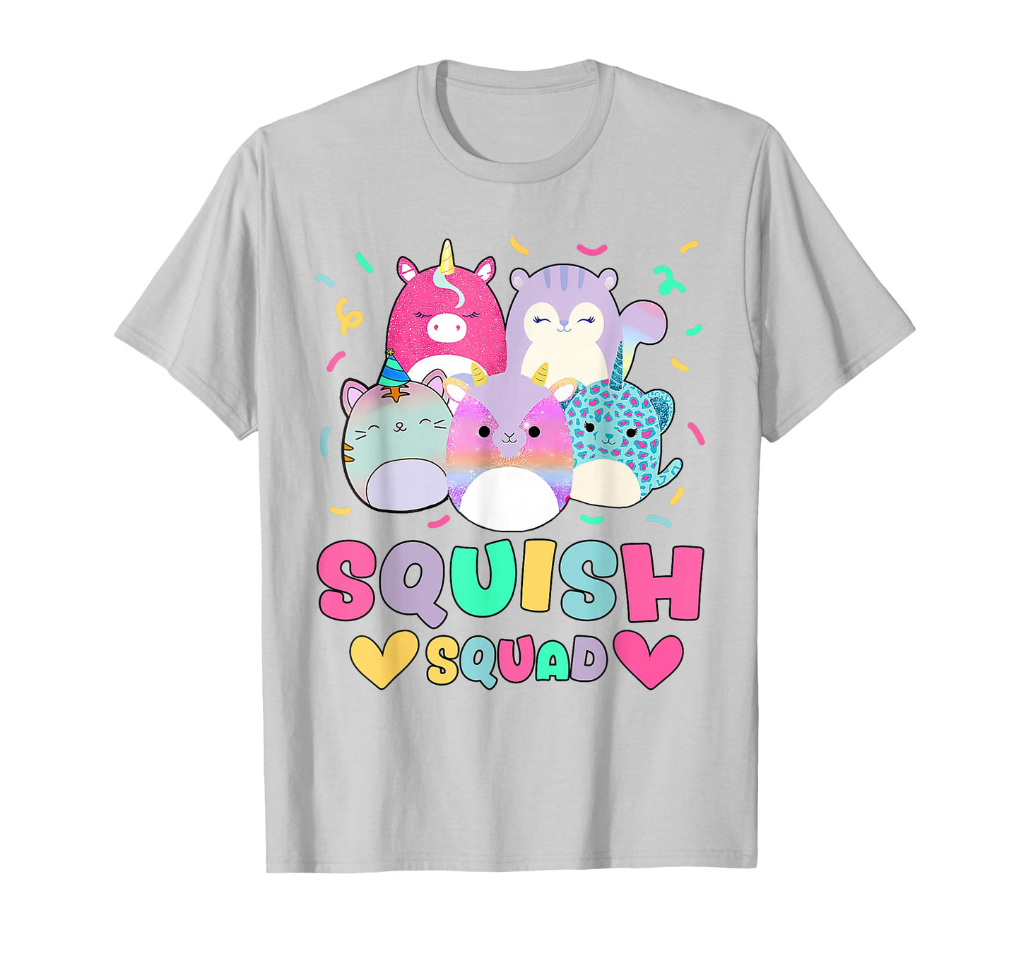 Squish Squad Birthday Shirt For Girls Kids Toddlers T-Shirt