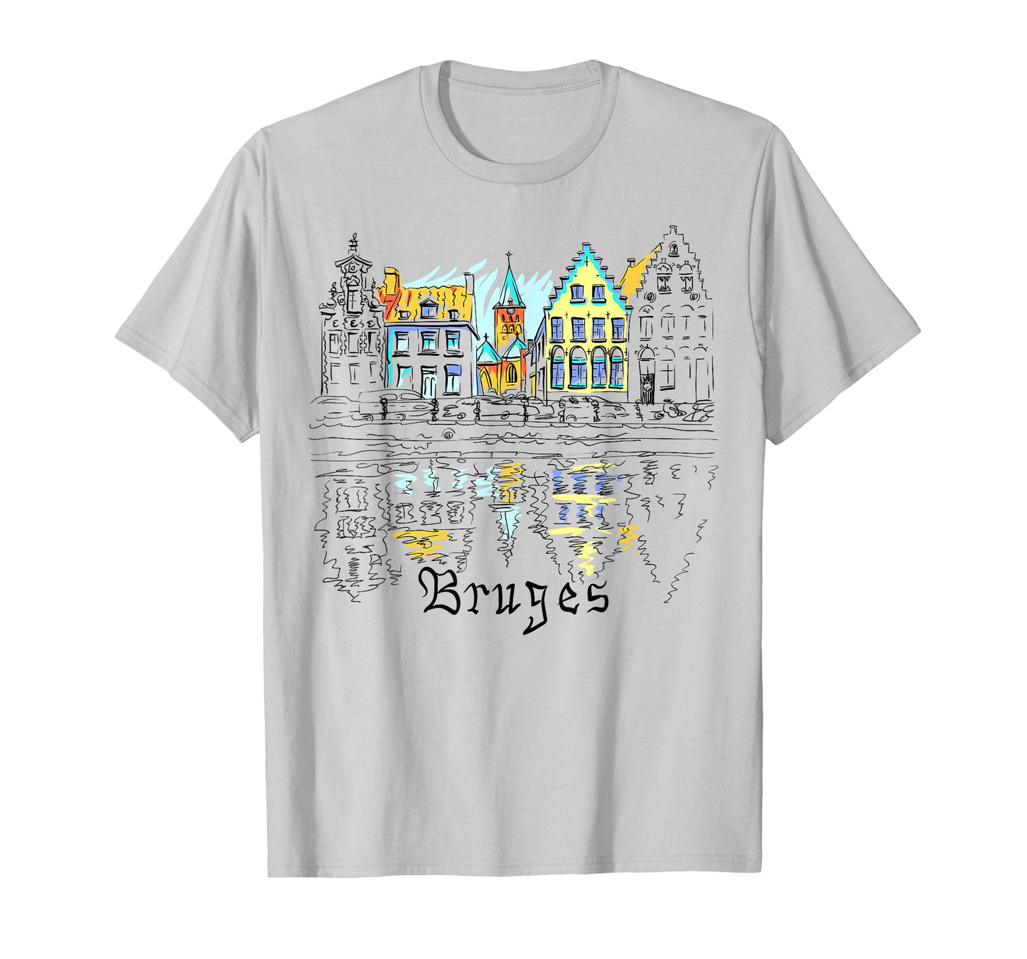 Travel Europe Belgium Bruges Family Vacation Souvenir Tee T-Shirt