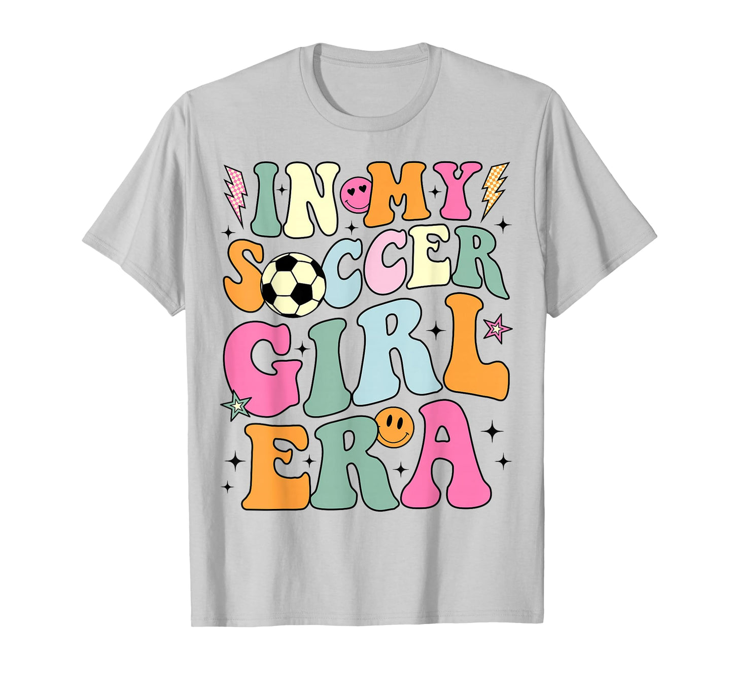 In My Soccer Girl Era Retro Groovy Soccer Girl T-Shirt