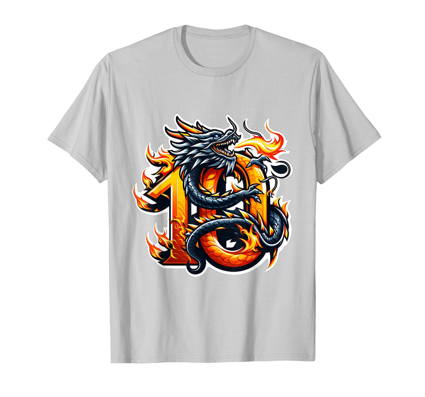Turning 10 Years Old Dragon Birthday Party 10th Boy, Girl T-Shirt