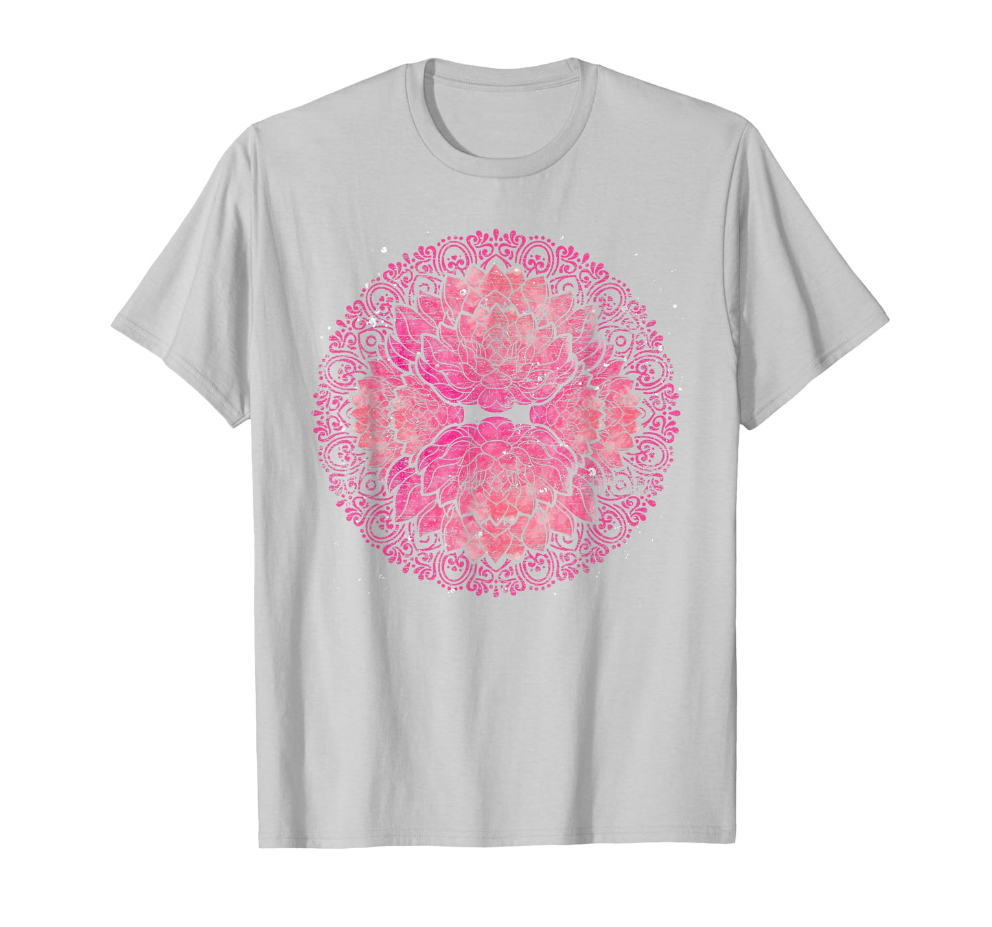 Yoga Flow Meditation Prana Art Flower Blossom Mandala Lotus T-Shirt
