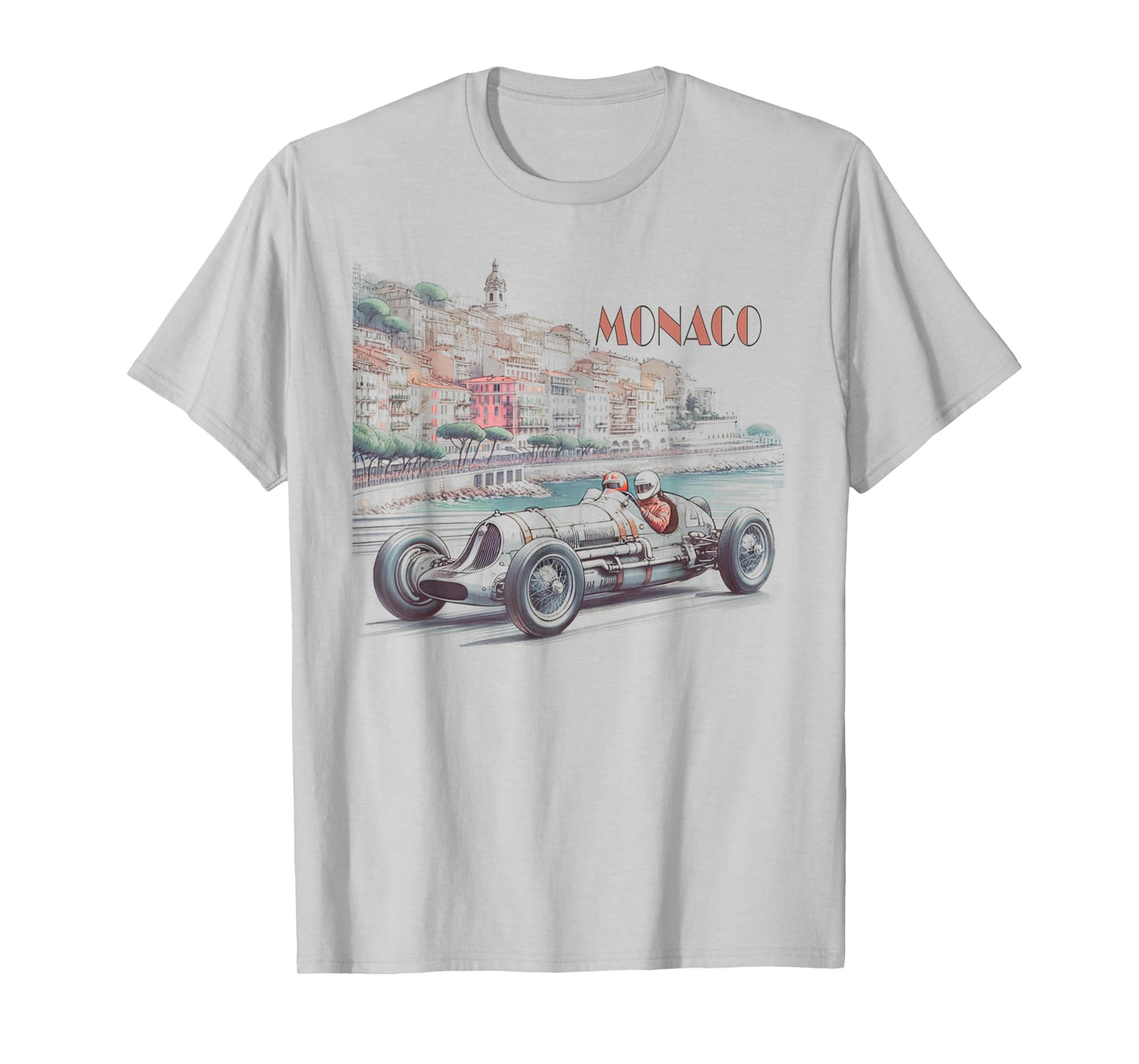 Vintage Monaco 1937 Racer Graphic Race Car Retro Race T-Shirt