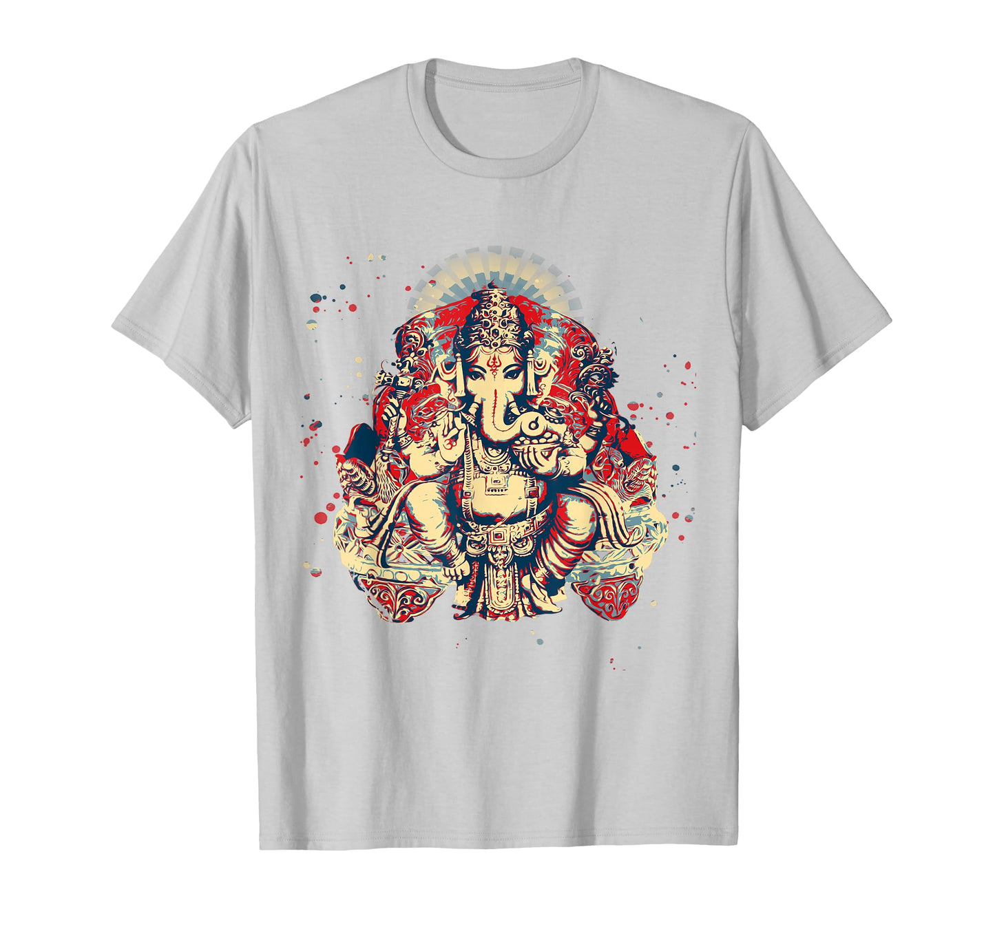 Yoga Shirts Spiritual Hindu God Ganesha T-Shirt Meditation T-Shirt