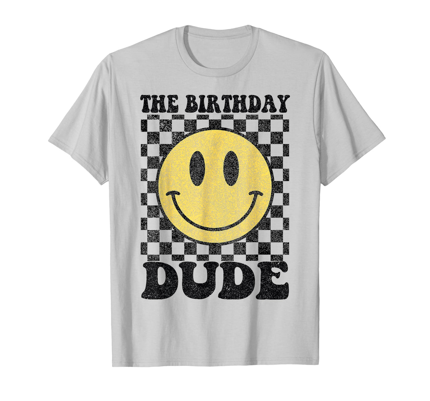 The Birthday Dude Happy Face 1st Birthday Party Matching T-Shirt
