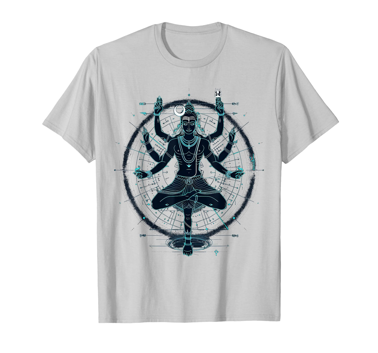 Shiva spiritual hindu god tandava dance yoga meditation T-Shirt