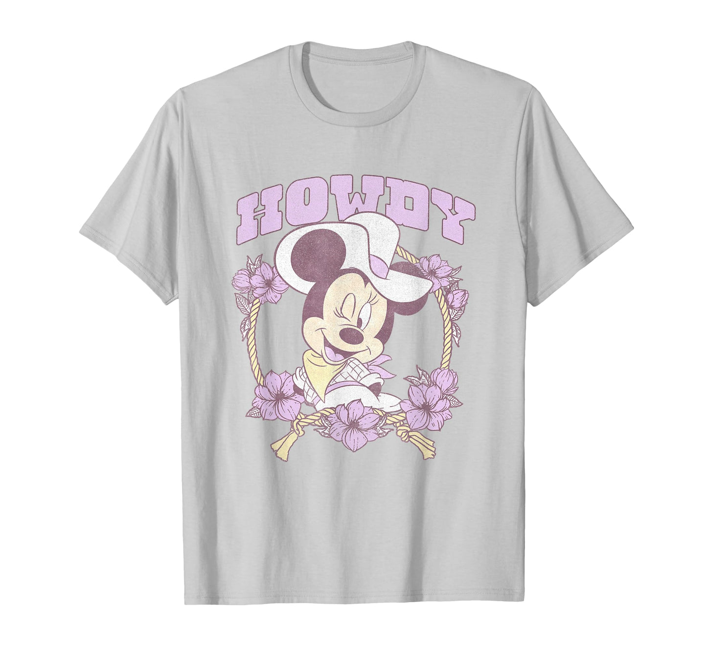 Disney Minnie Mouse Cute Cowgirl Minnie Vintage Big Logo T-Shirt