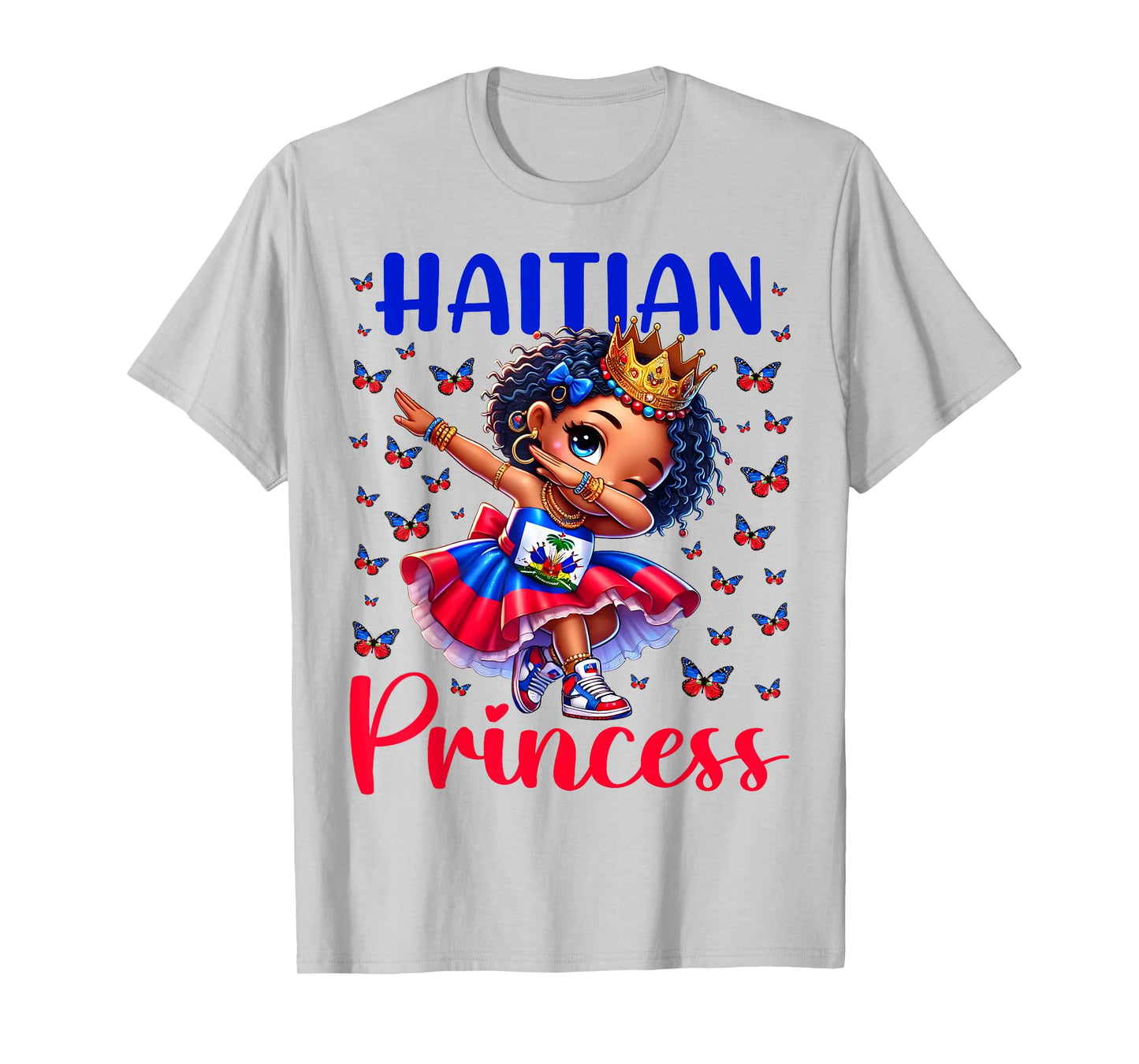 Haitian Princess Dabbing for girls & kids T-Shirt