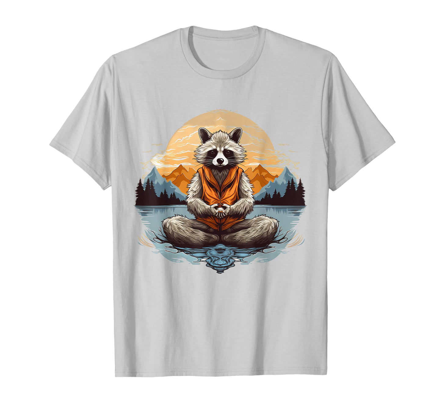 Racoon Meditation Yoga T-Shirt