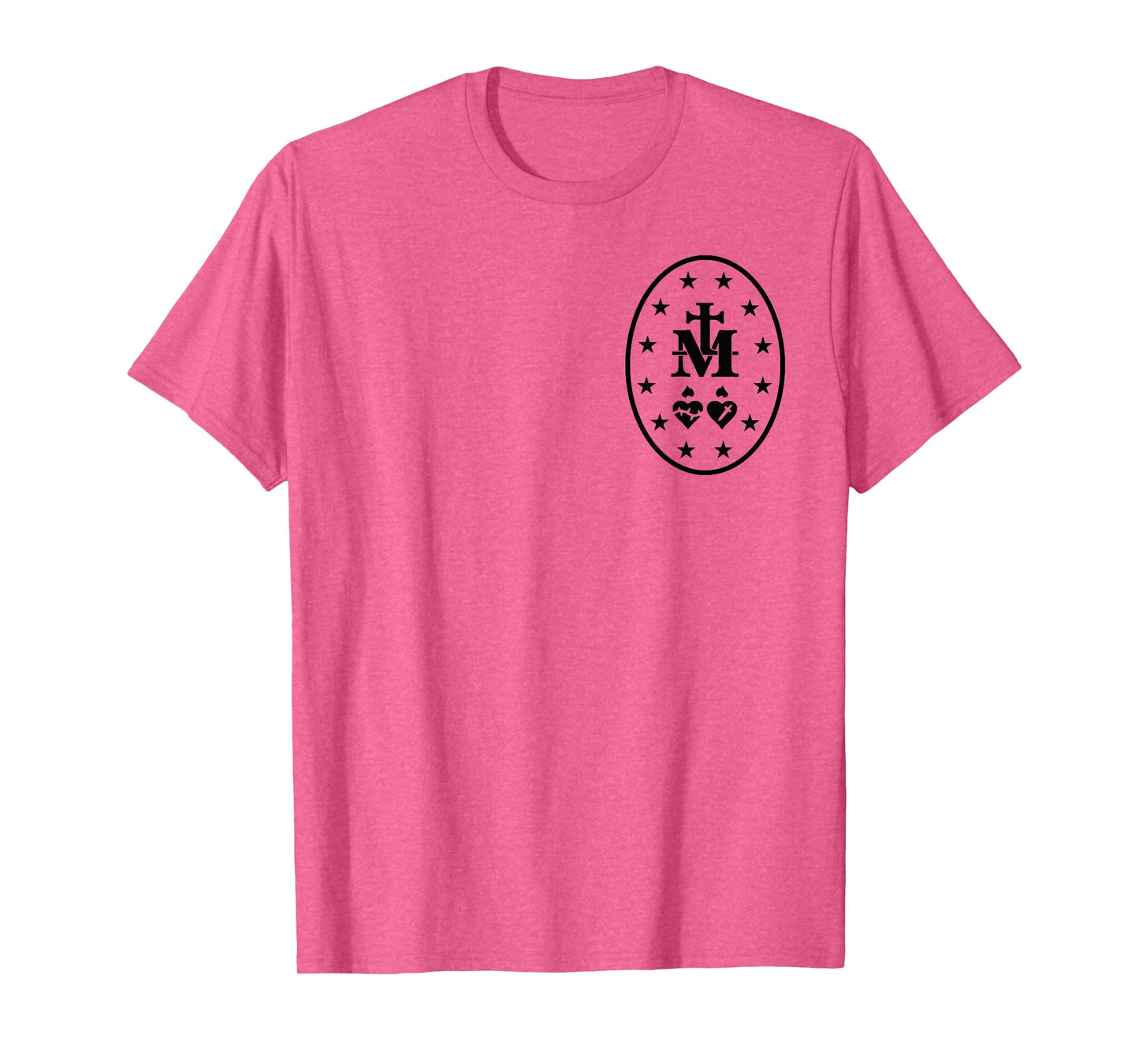 Miraculous Medal T-Shirt Catholic Virgin Mary Sacred Heart T-Shirt