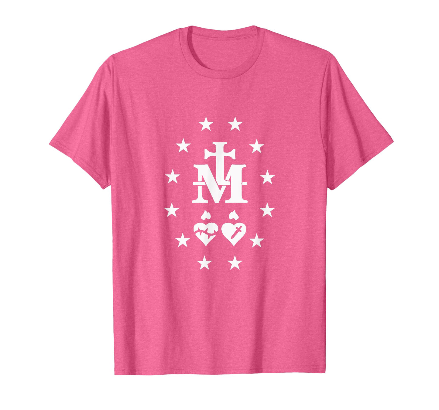 Miraculous Medal T-Shirt Catholic Virgin Mary Sacred Heart T-Shirt