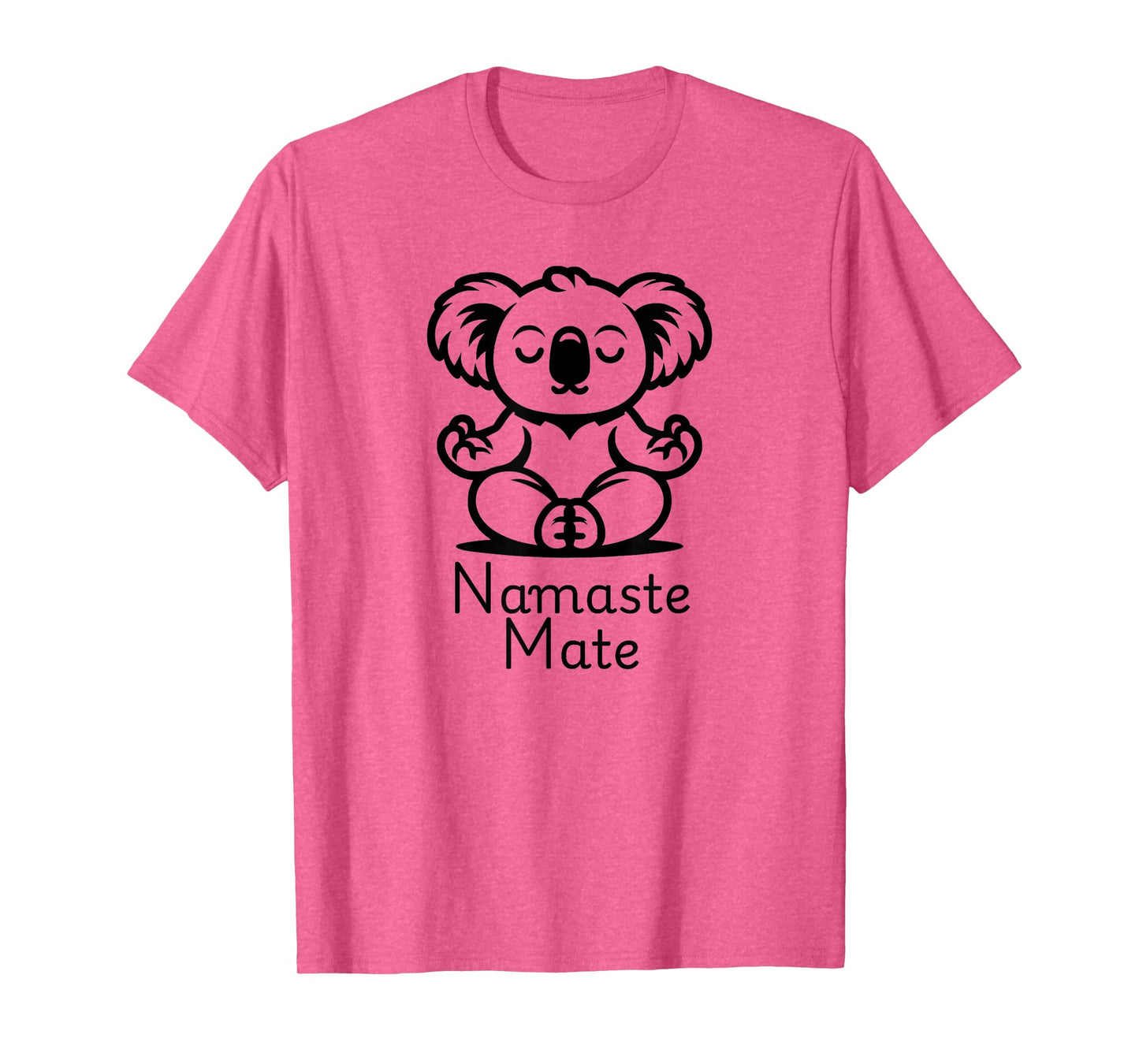 Cute Meditating Aussie Koala Bear in Yoga Pose, Namaste Mate T-Shirt
