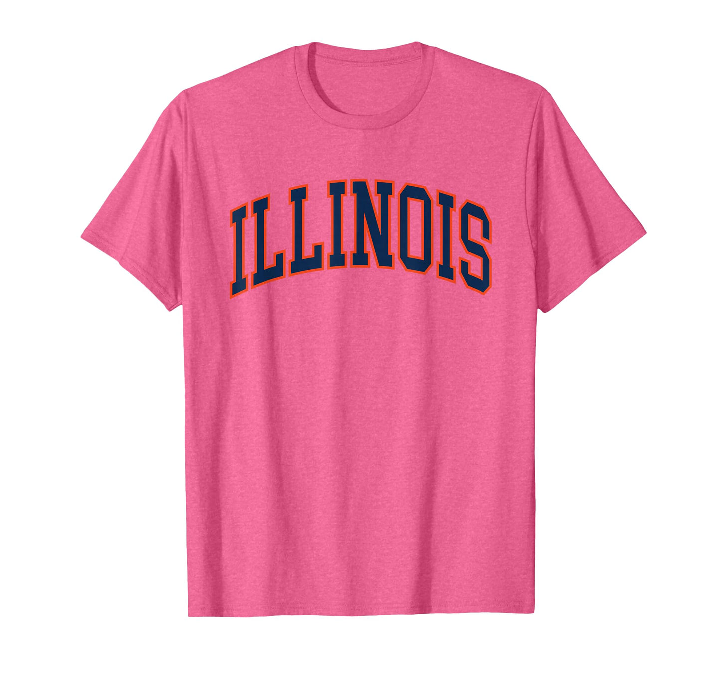 Retro Illinois Tee Vintage Illinois Blue Orange Throwback IL T-Shirt