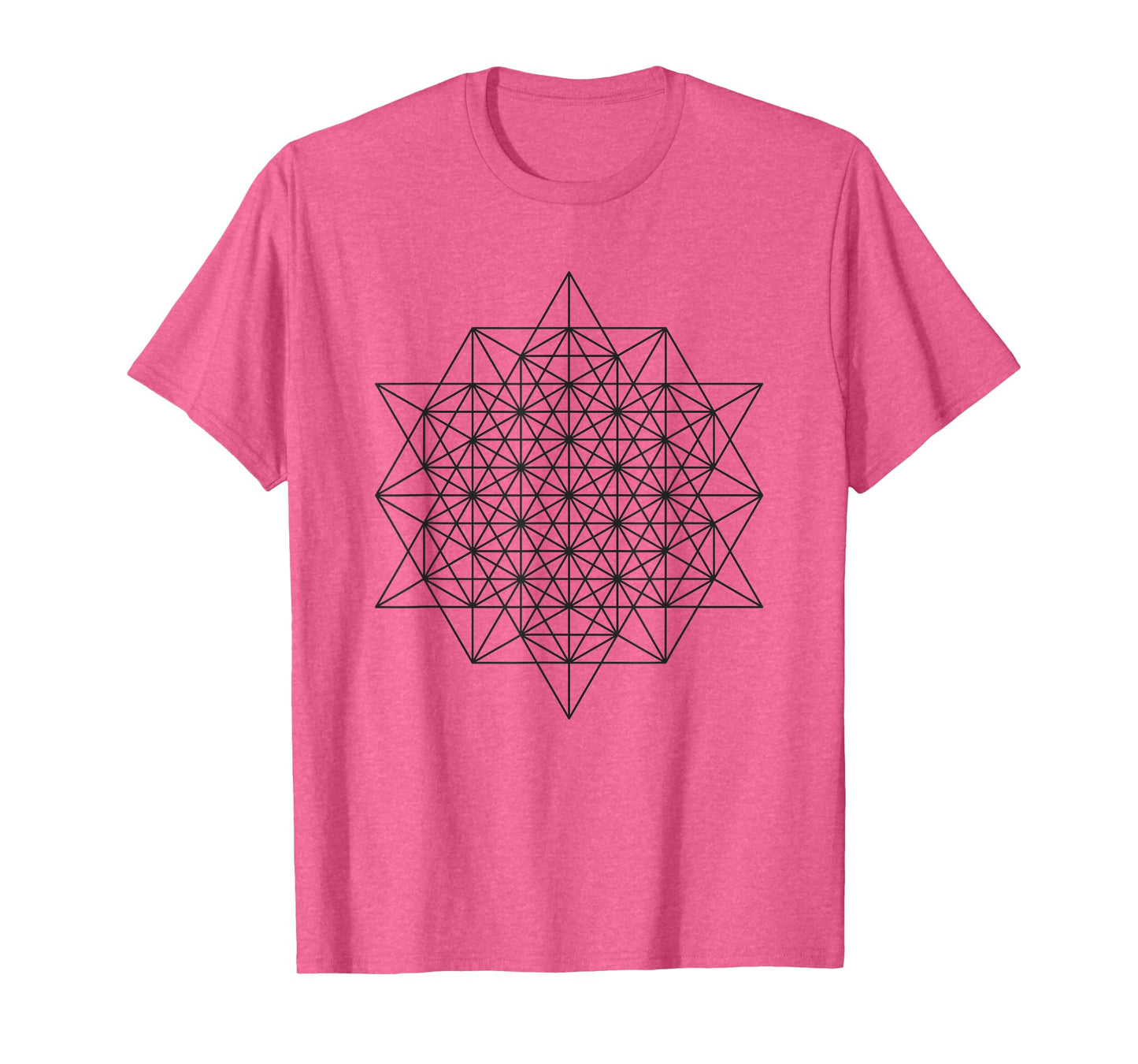 64 Grid Star Tetrahedron Sacred Geometry T-Shirt