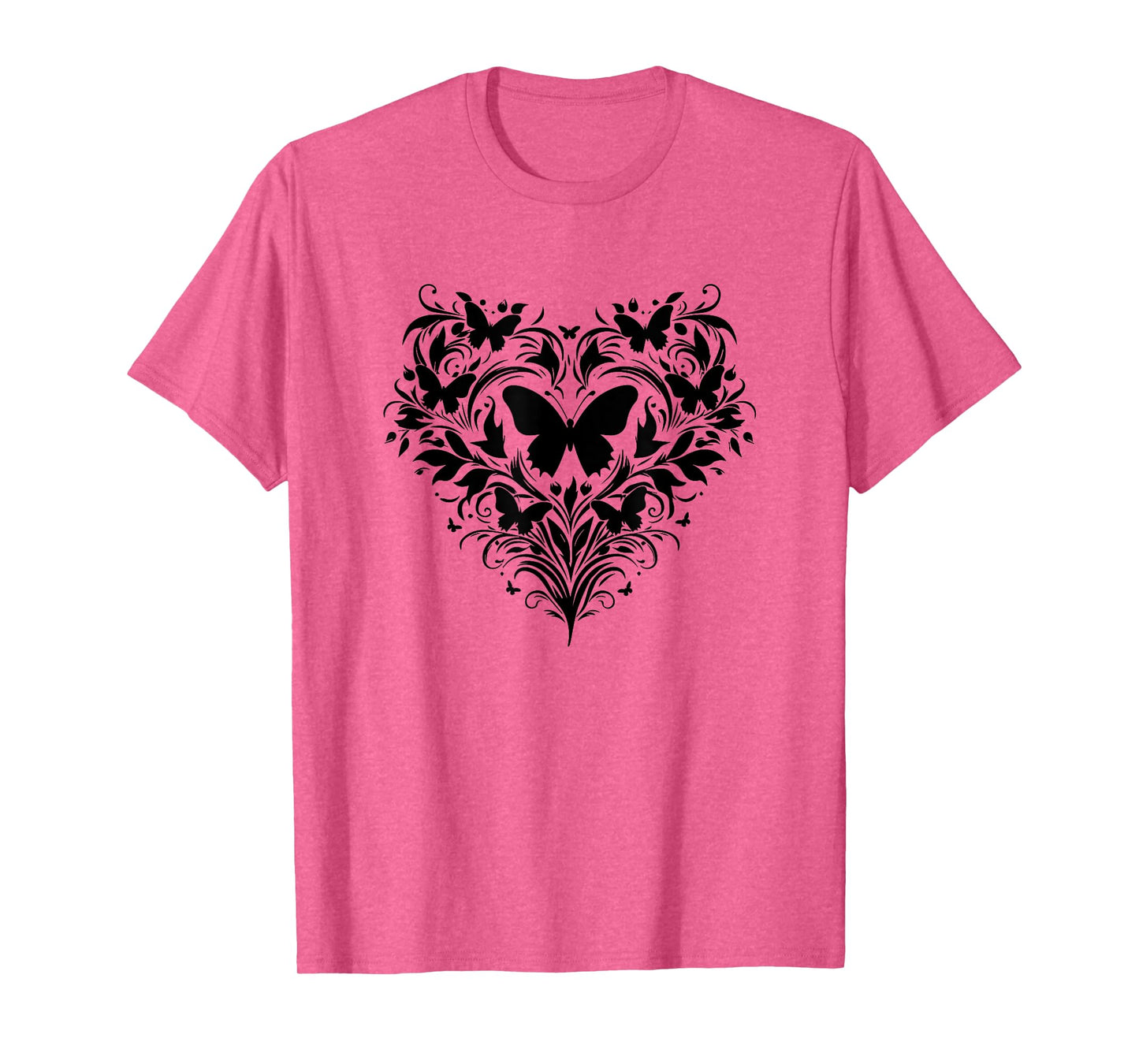 Moths, butterflies, heart, floral, plants, insects, species T-Shirt