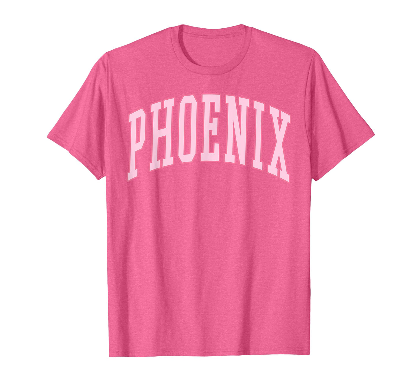 Phoenix Vintage Preppy Varsity Pink Sports T-Shirt