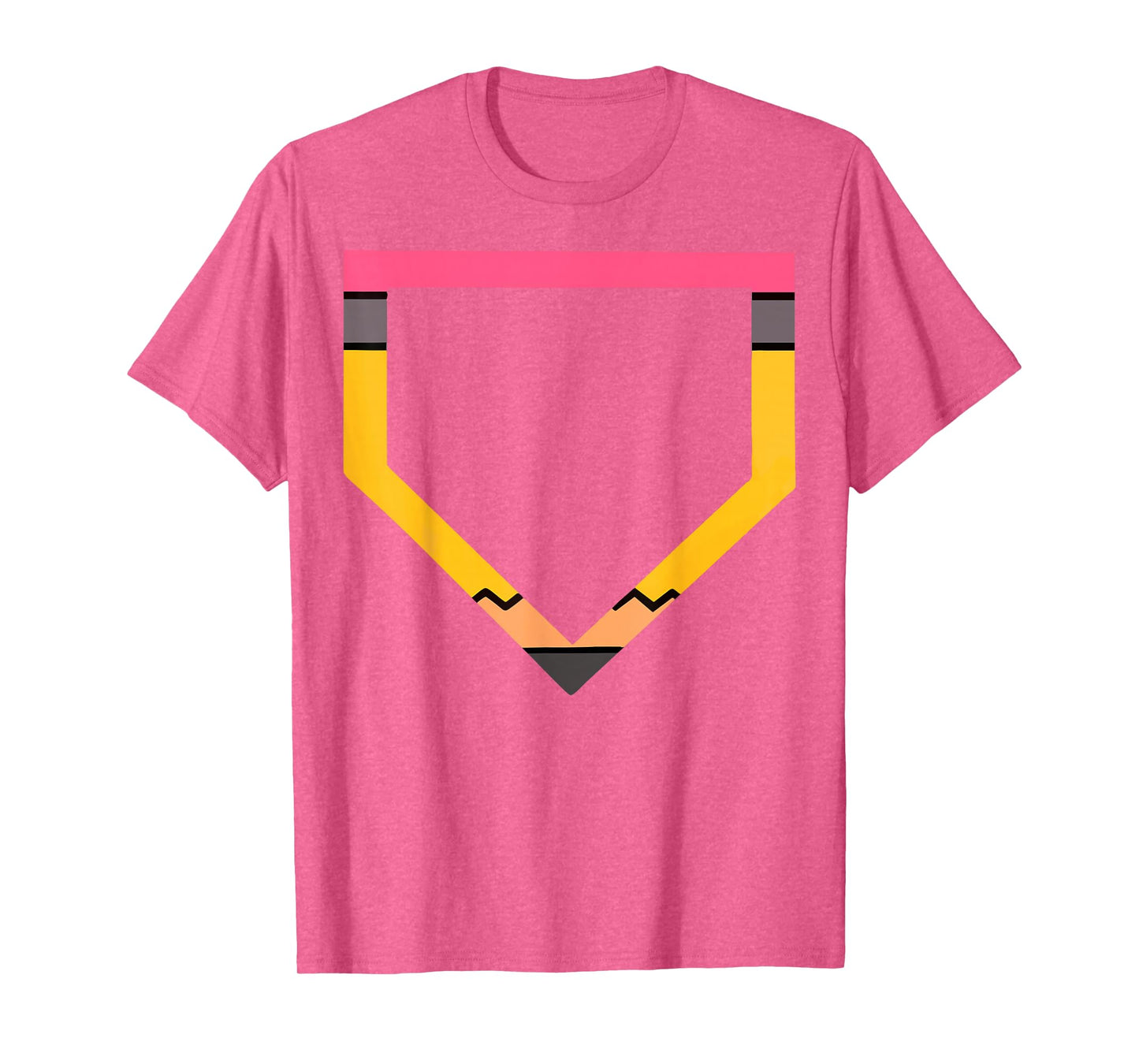 Pencil Home Plate Baseball Lovers Boys Kids Back to School T-Shirt