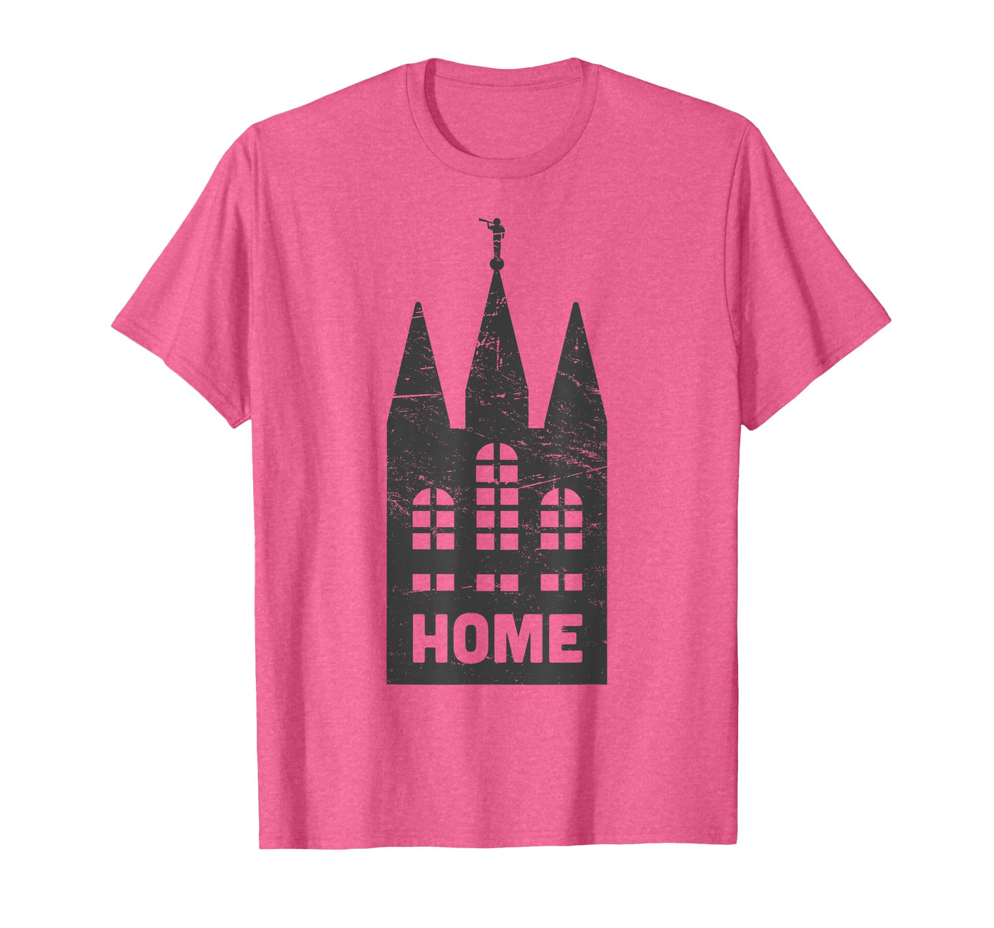 Mormon LDS Temple "Home" Distressed T-Shirt