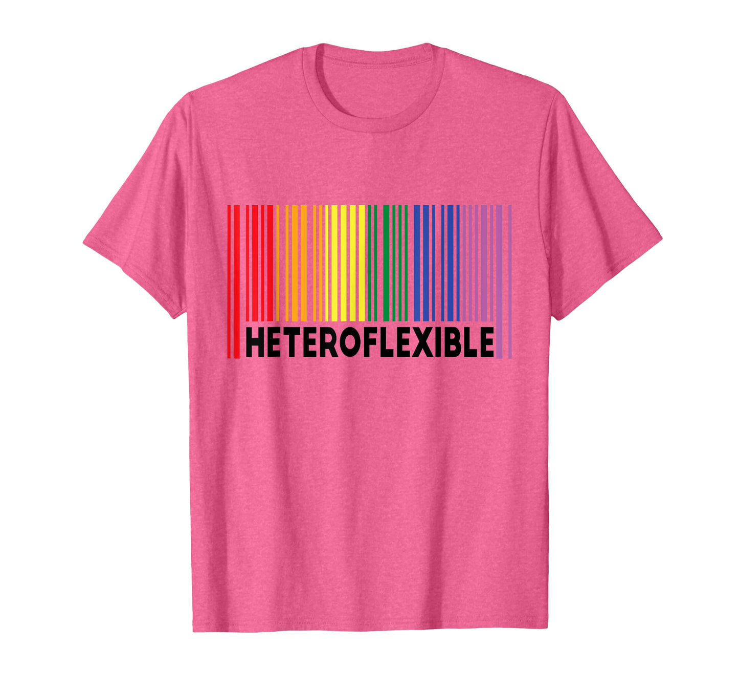 Heteroflexible Funny Yoga Unicorn Queer Ally Gay Pride Stuff T-Shirt