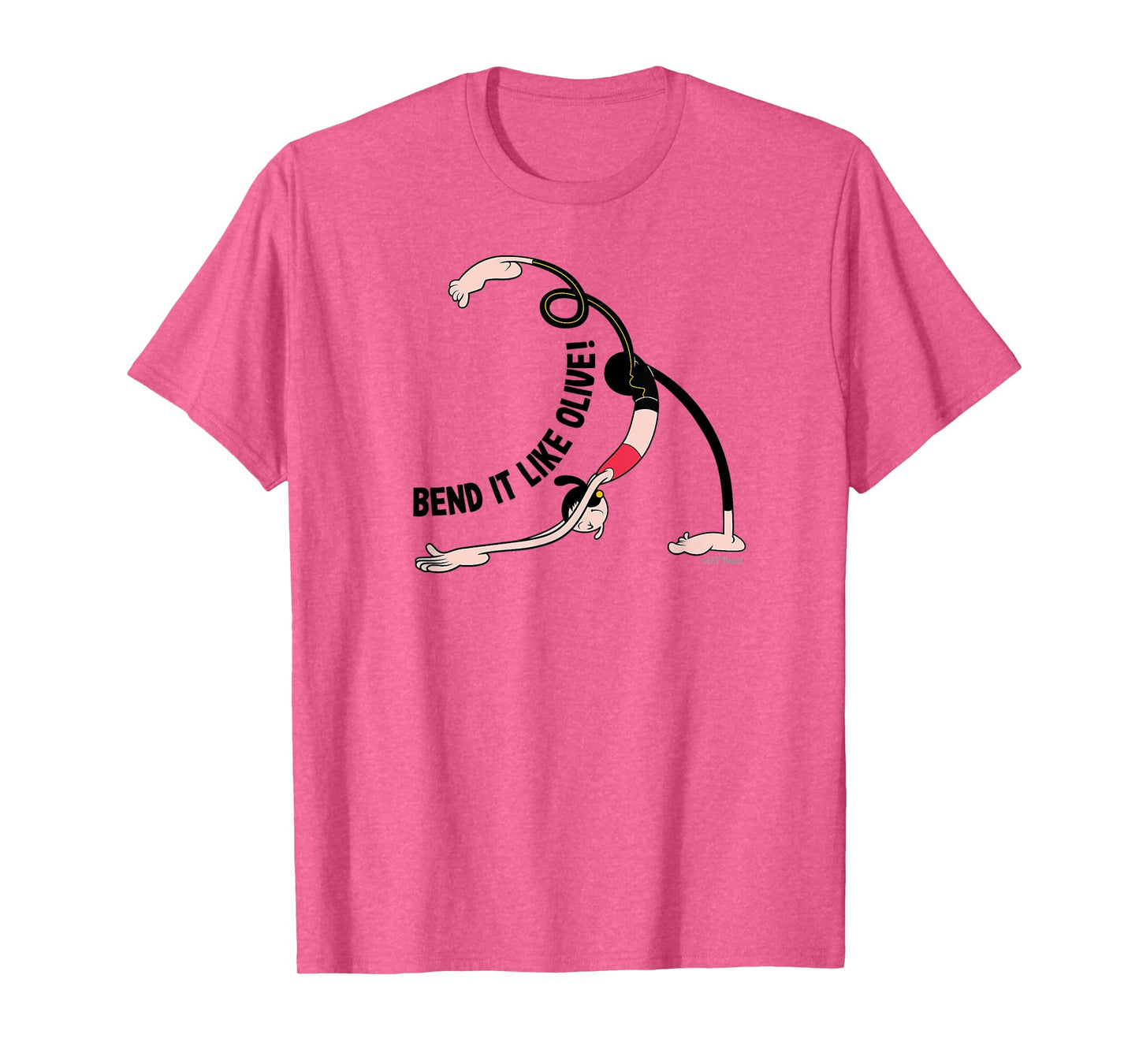Olive Oyl "BEND IT LIKE OLIVE!" Yoga Tee T-Shirt
