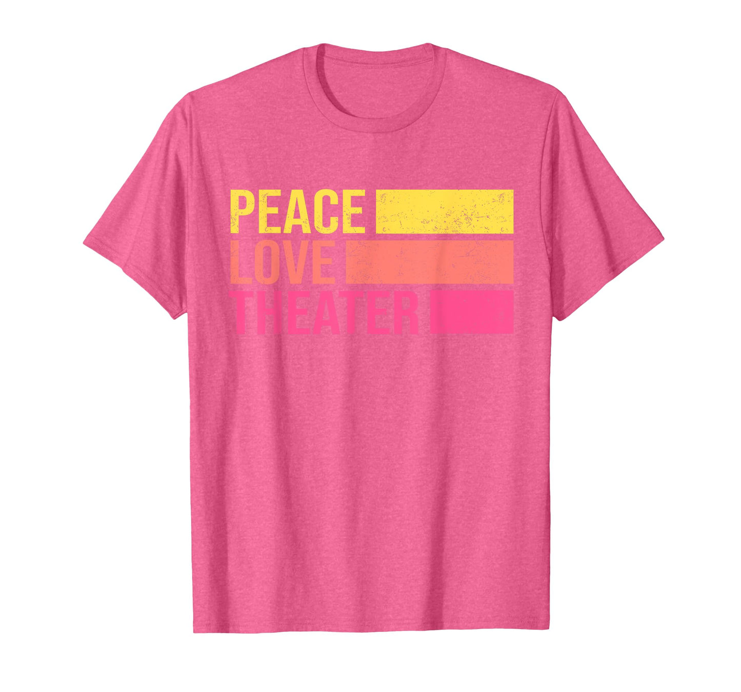 Retro Peace Love Theater for Actor & Actress T-Shirt