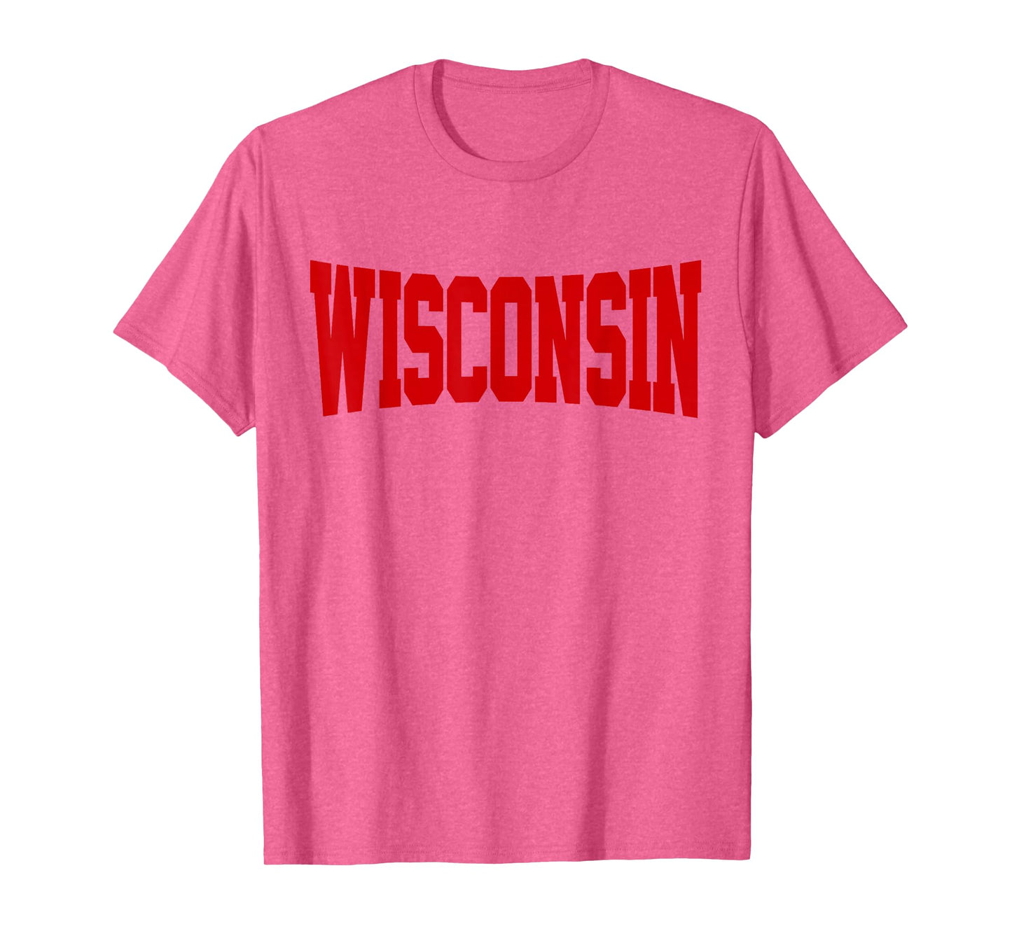 Vintage Wisconsin Mens Wisconsin Womens Red Retro T-Shirt