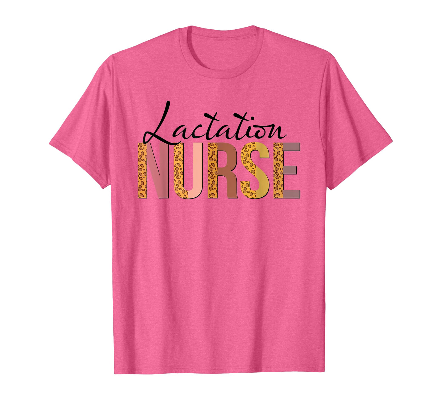 Leopard Lactation Nurse Gifts Womens Nursing Apparel T-Shirt