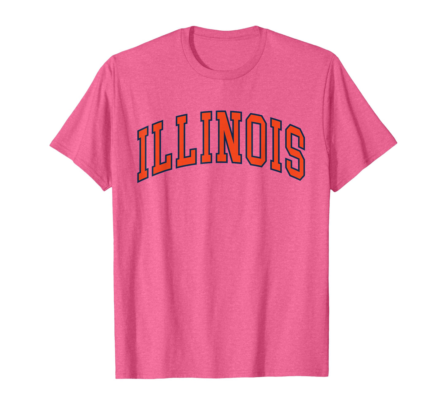 Retro Illinois Orange Tee Vintage Illinois Blue Throwback IL T-Shirt