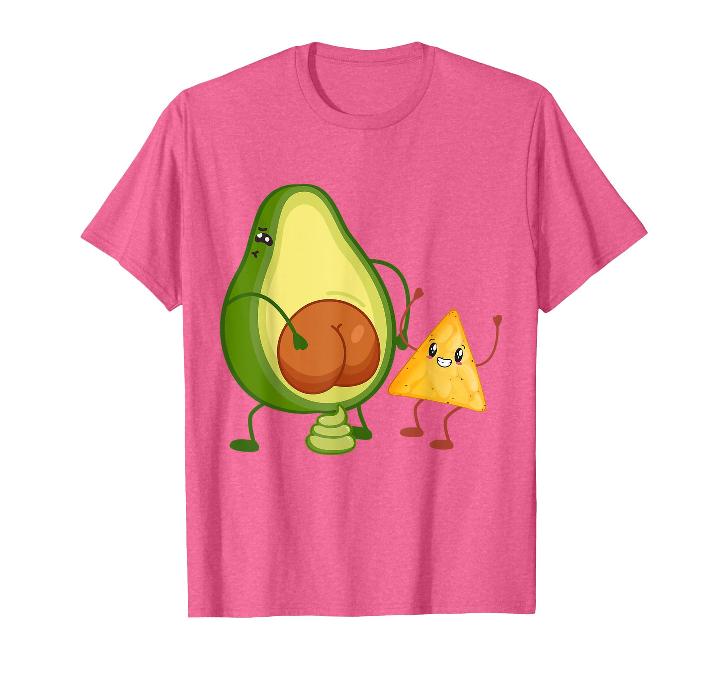 Cute Avocado Butt Pooping Guacamole with Tortilla Funny T-Shirt