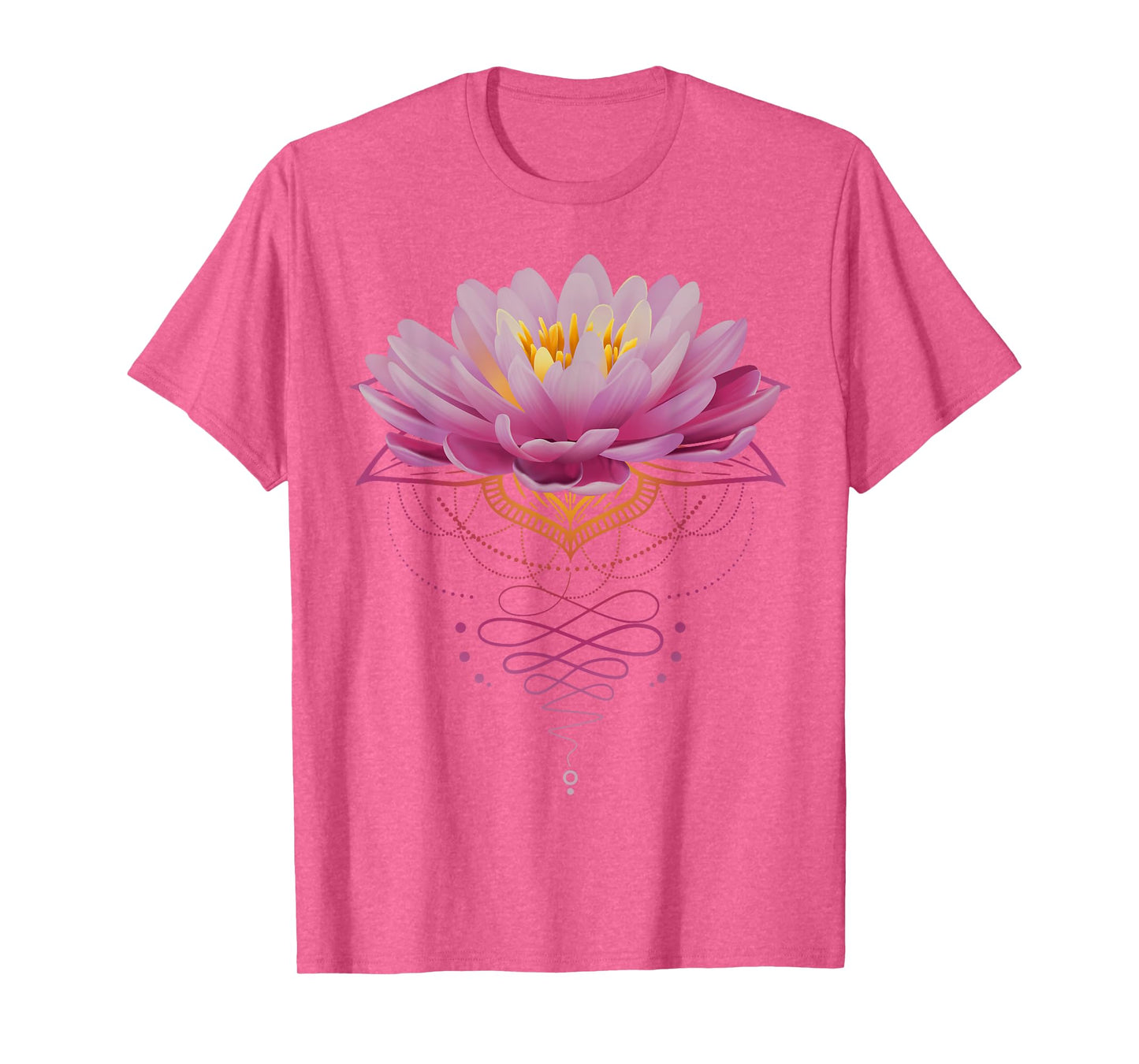 Spiritual Lotus Flower Unalome Zen Meditation Yoga Lovers T-Shirt
