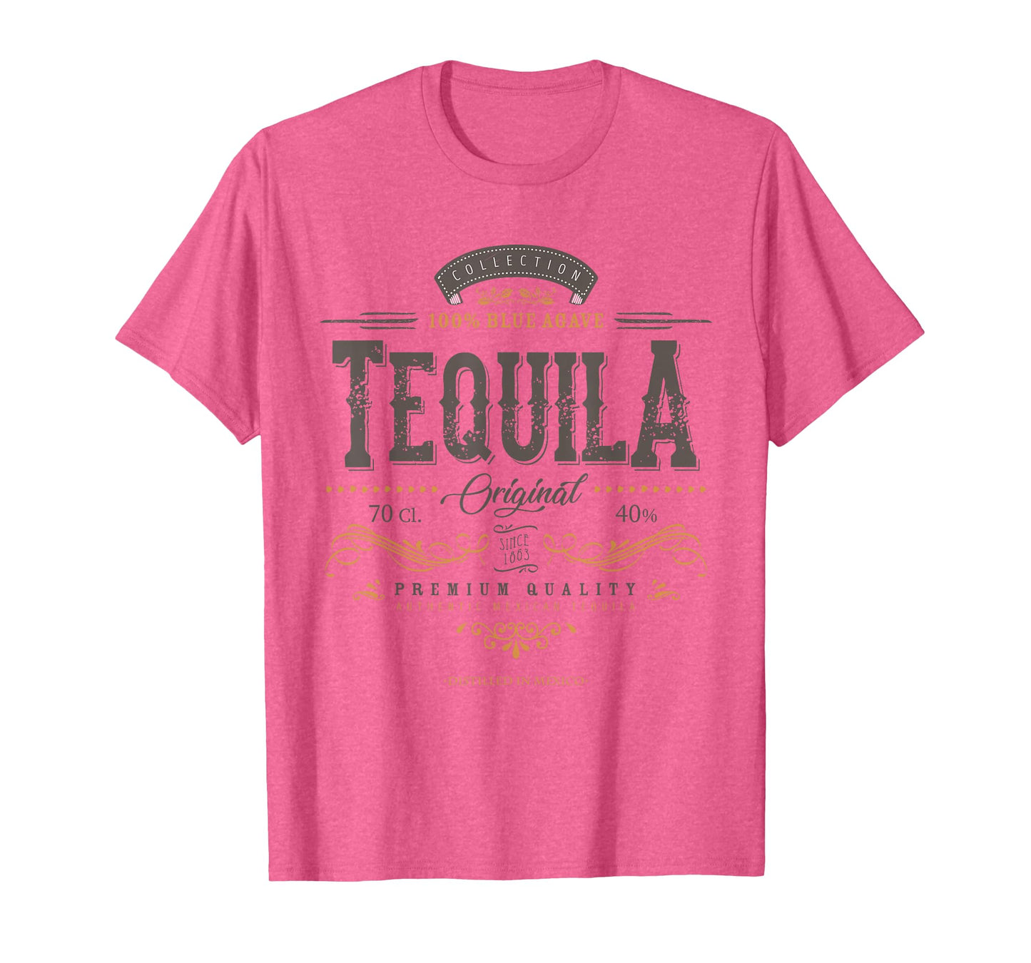 Mexican Tequila Cinco De Mayo Vintage Distressed Labell T-Shirt