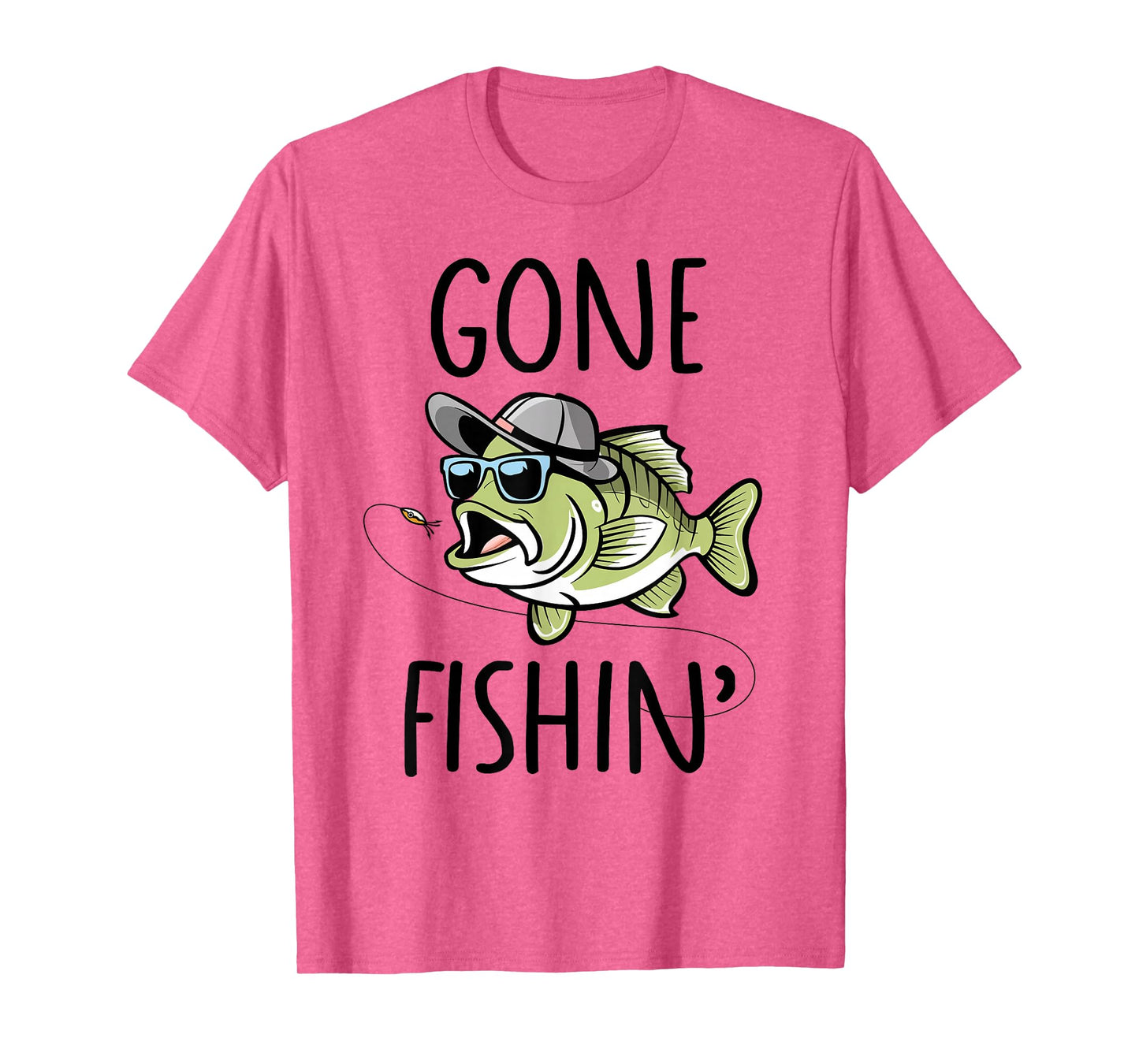 Gone Fishing Shirt Boys Kids Toddler Cute Bass Fishing T-Shirt
