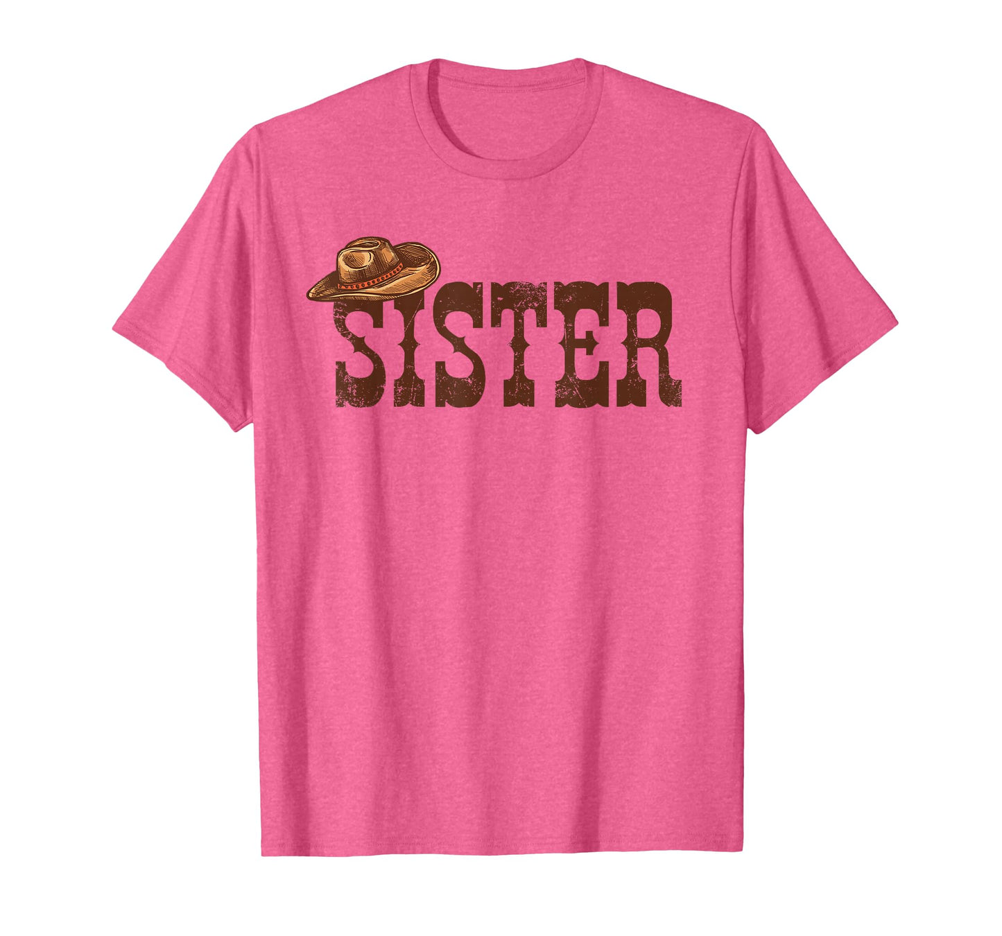 Sister Western Family Matching Birthday Cowboy Cowgirl T-Shirt