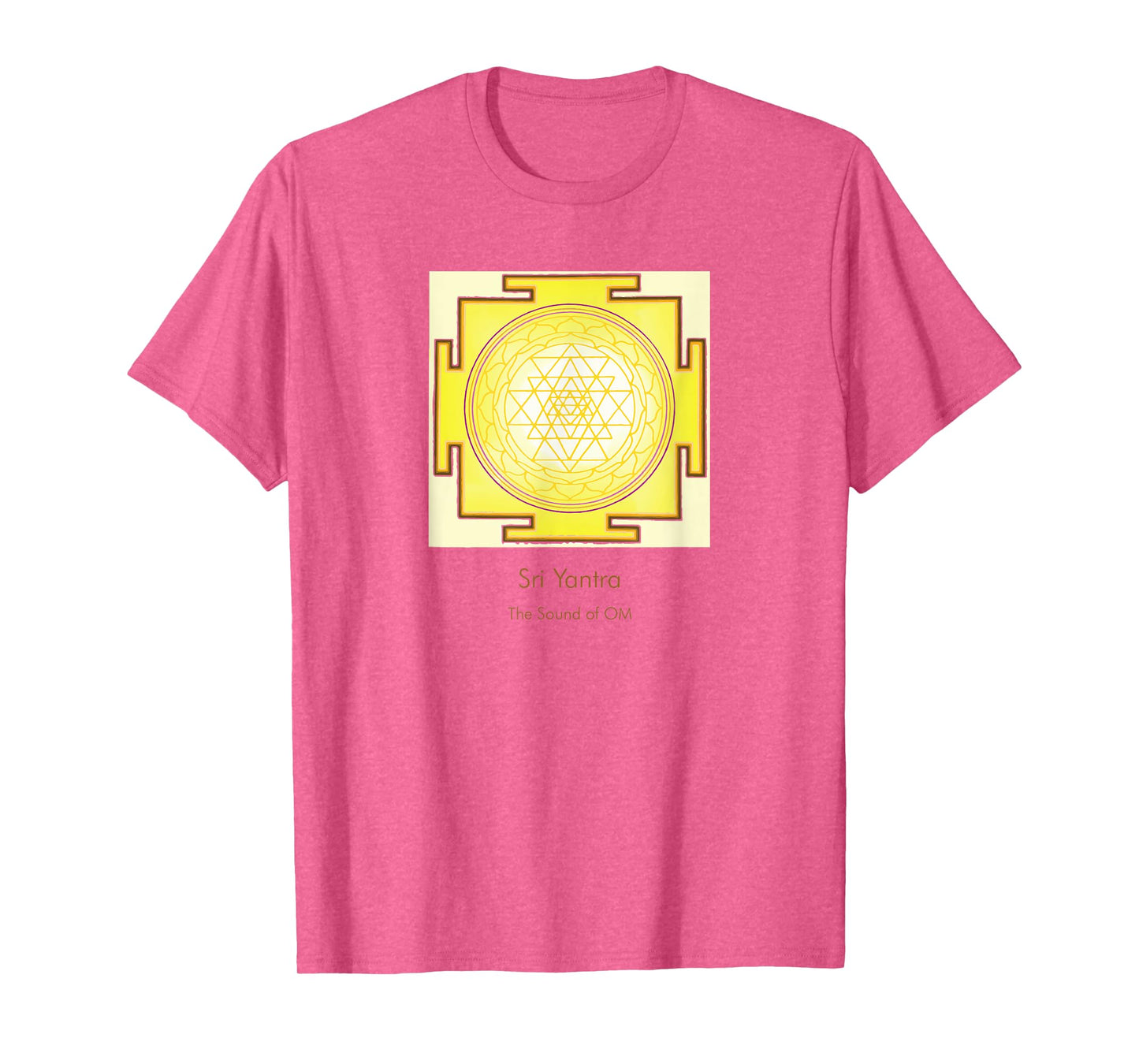 Sacred Geometry Golden Sri Yantra Sound of OM T-Shirt