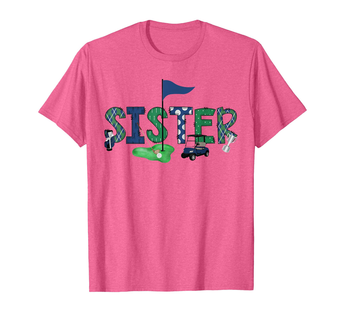 Sister Of The Birthday Boy Hole in One Golf Sport Matching T-Shirt