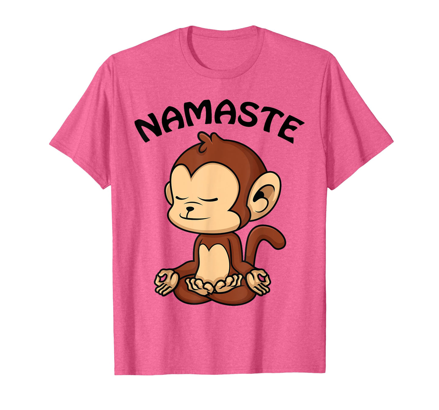 Monkey Yoga Shirt Cute Monkey Lovers Gift Funny Namaste Yoga T-Shirt