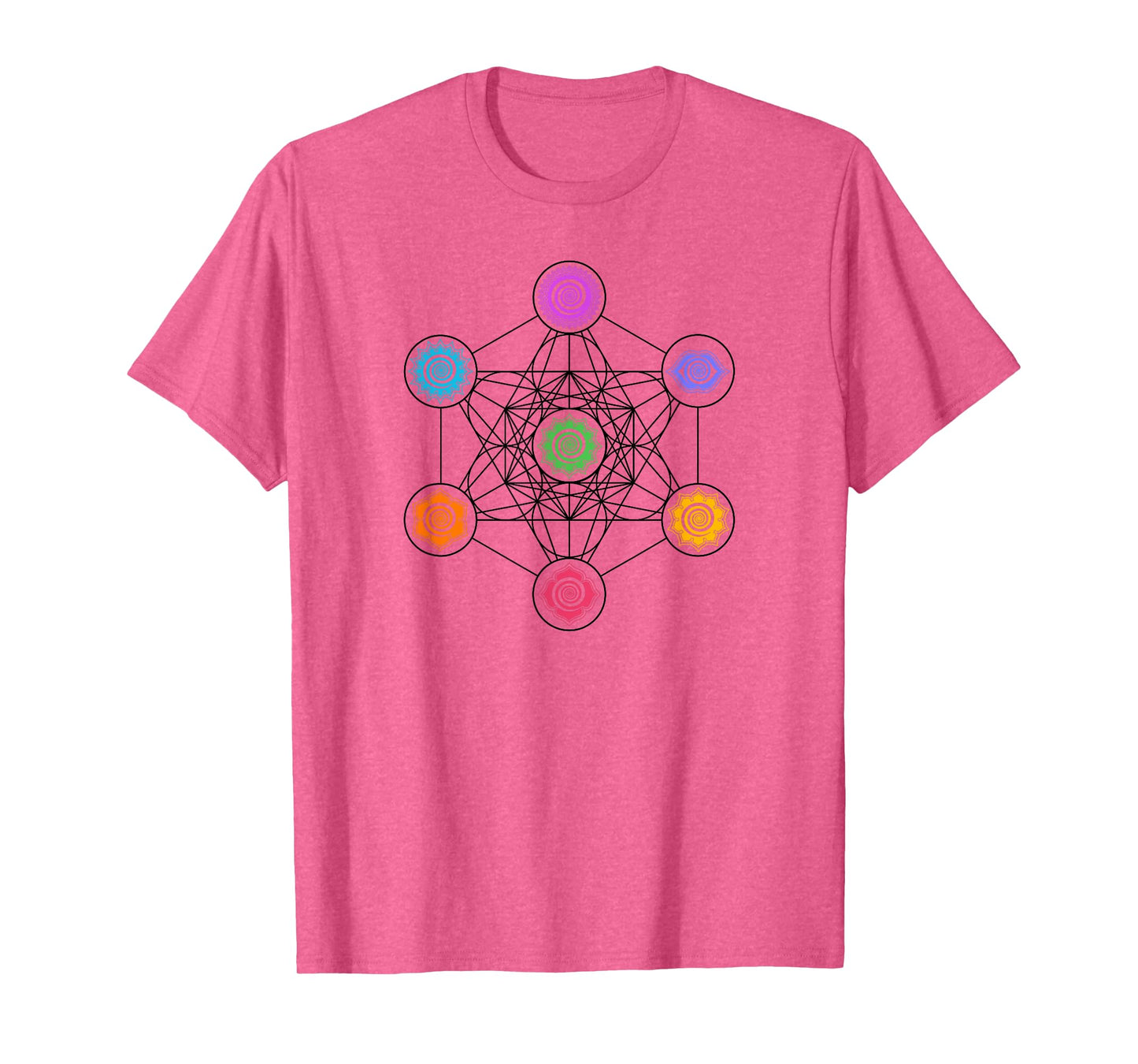 Metatronscube, sacred geometry, chakra, yoga, symbol, 4D T-Shirt