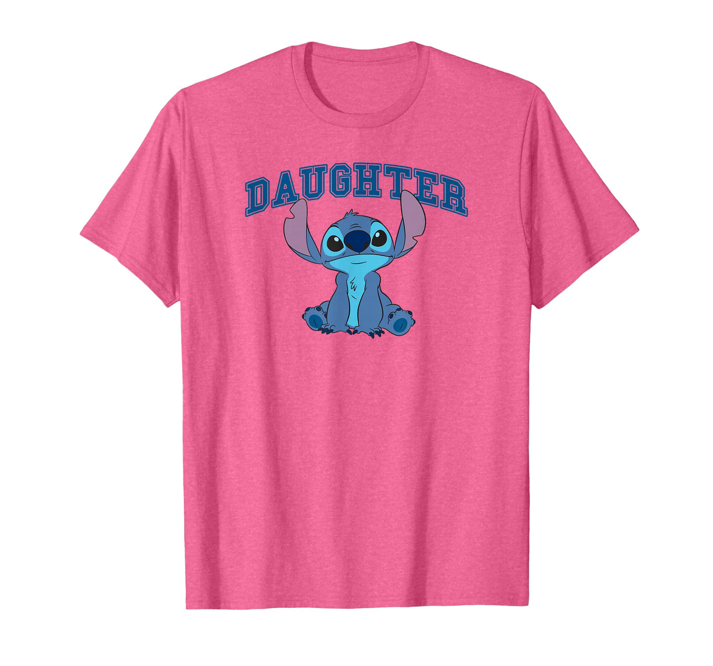 Disney Lilo & Stitch Daughter Stitch Big Chest Text Logo T-Shirt