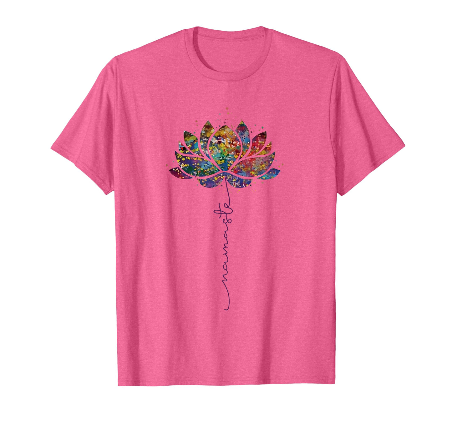 Lotus Flower Namaste Yoga Meditation Zen Bohemian Spiritual T-Shirt
